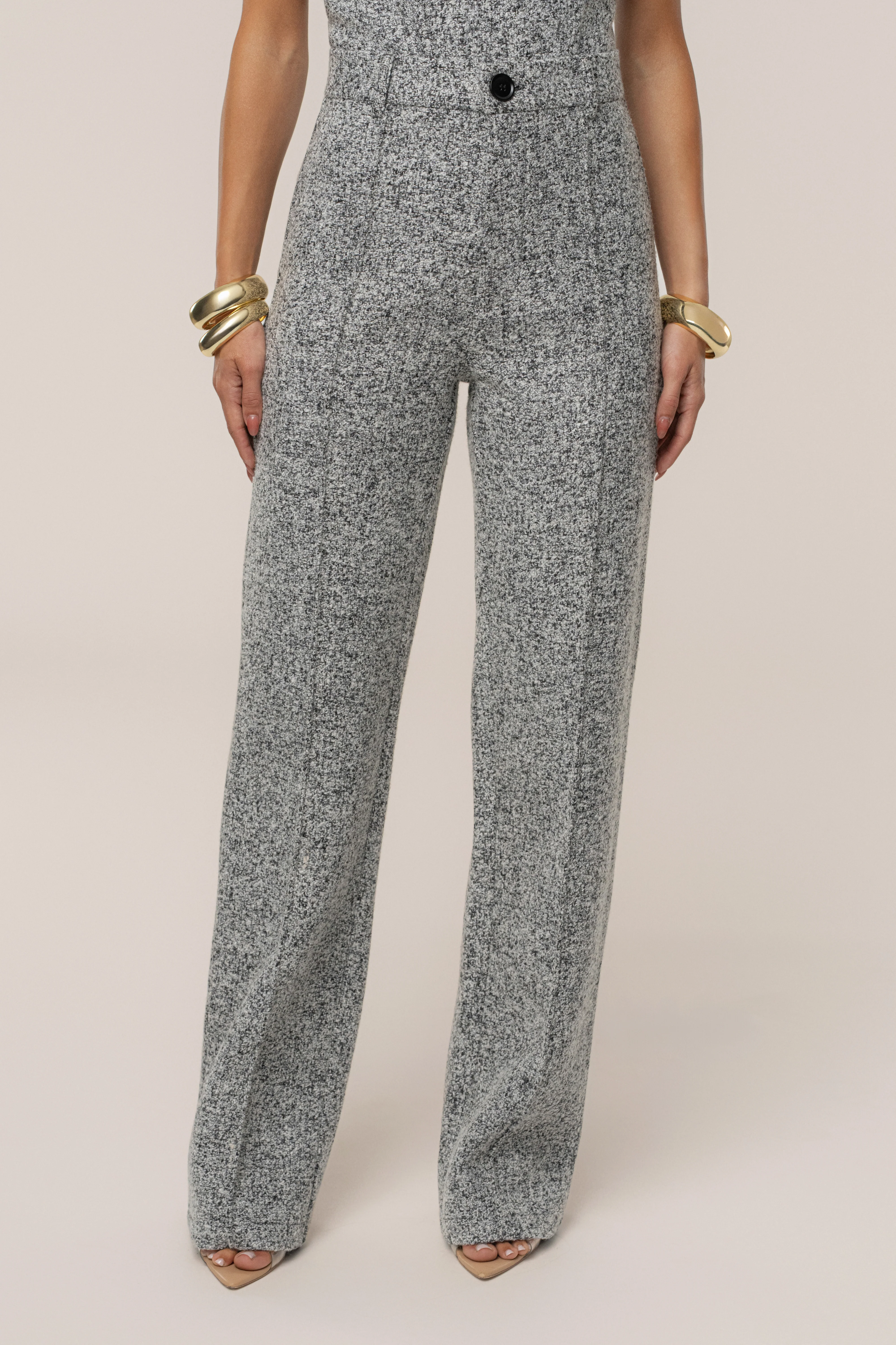 Lt. Grey Stay Sharp Tweed Trouser - Image 4