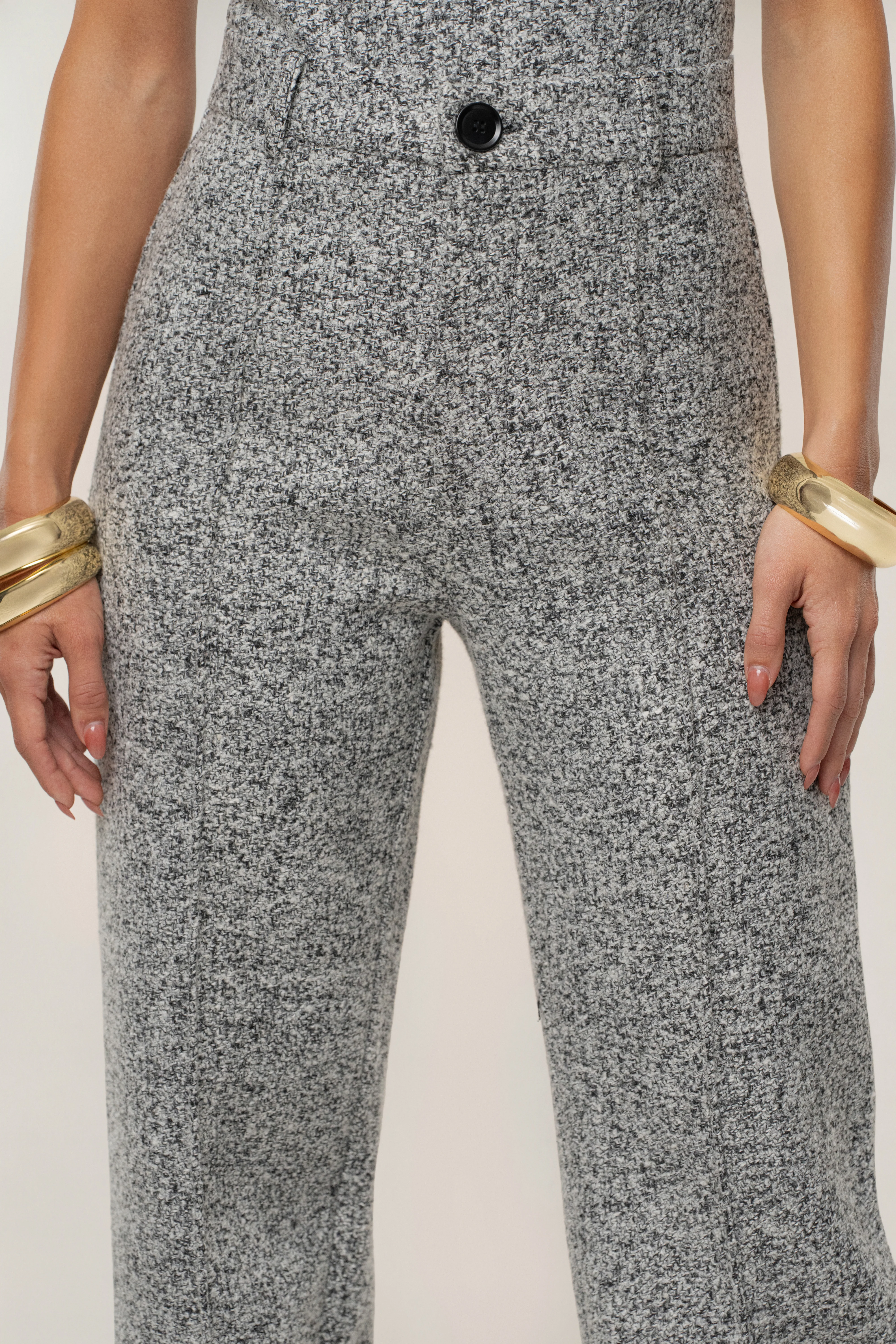 Lt. Grey Stay Sharp Tweed Trouser - Image 5