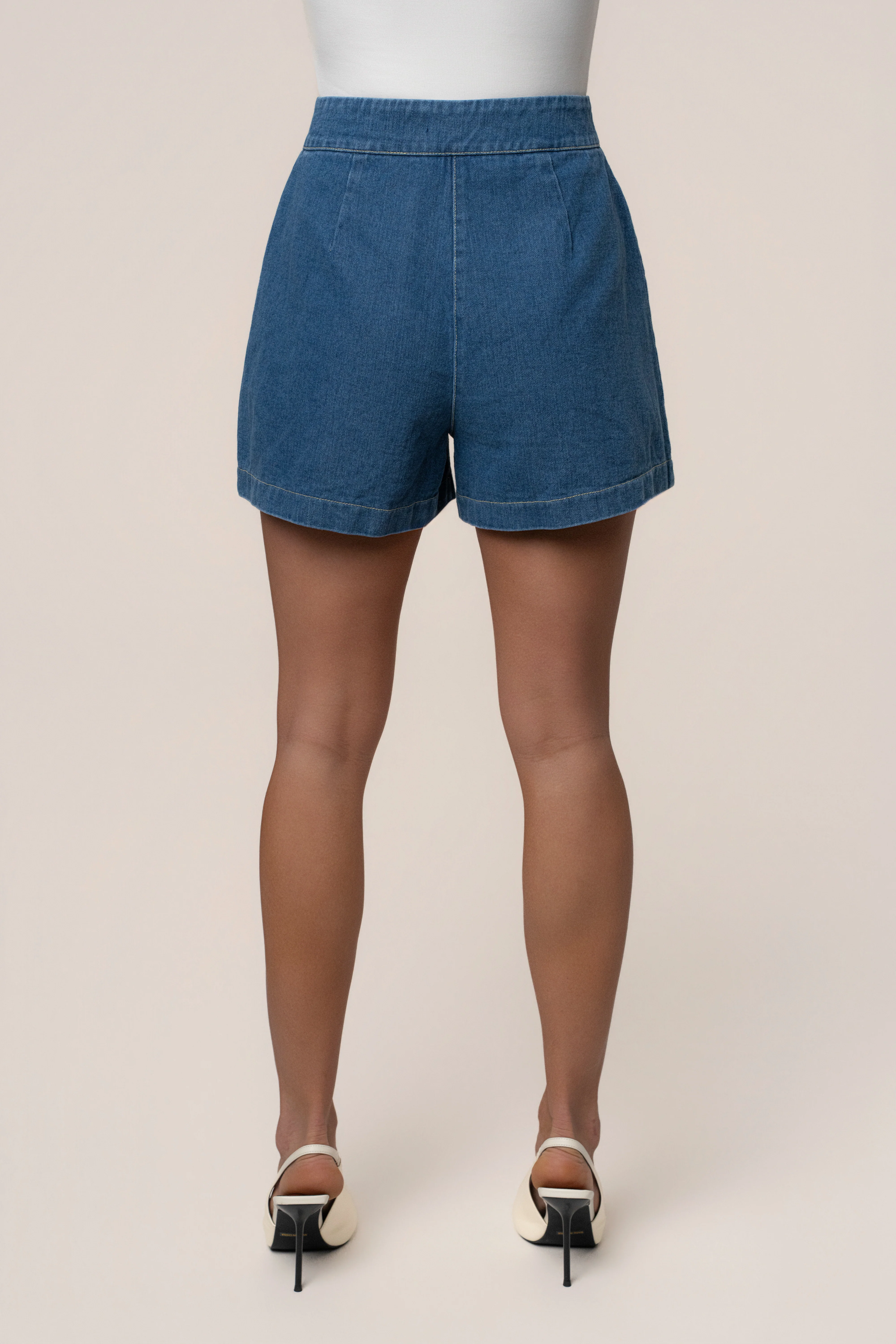 Medium Wash City Stroll Denim Shorts - Image 12
