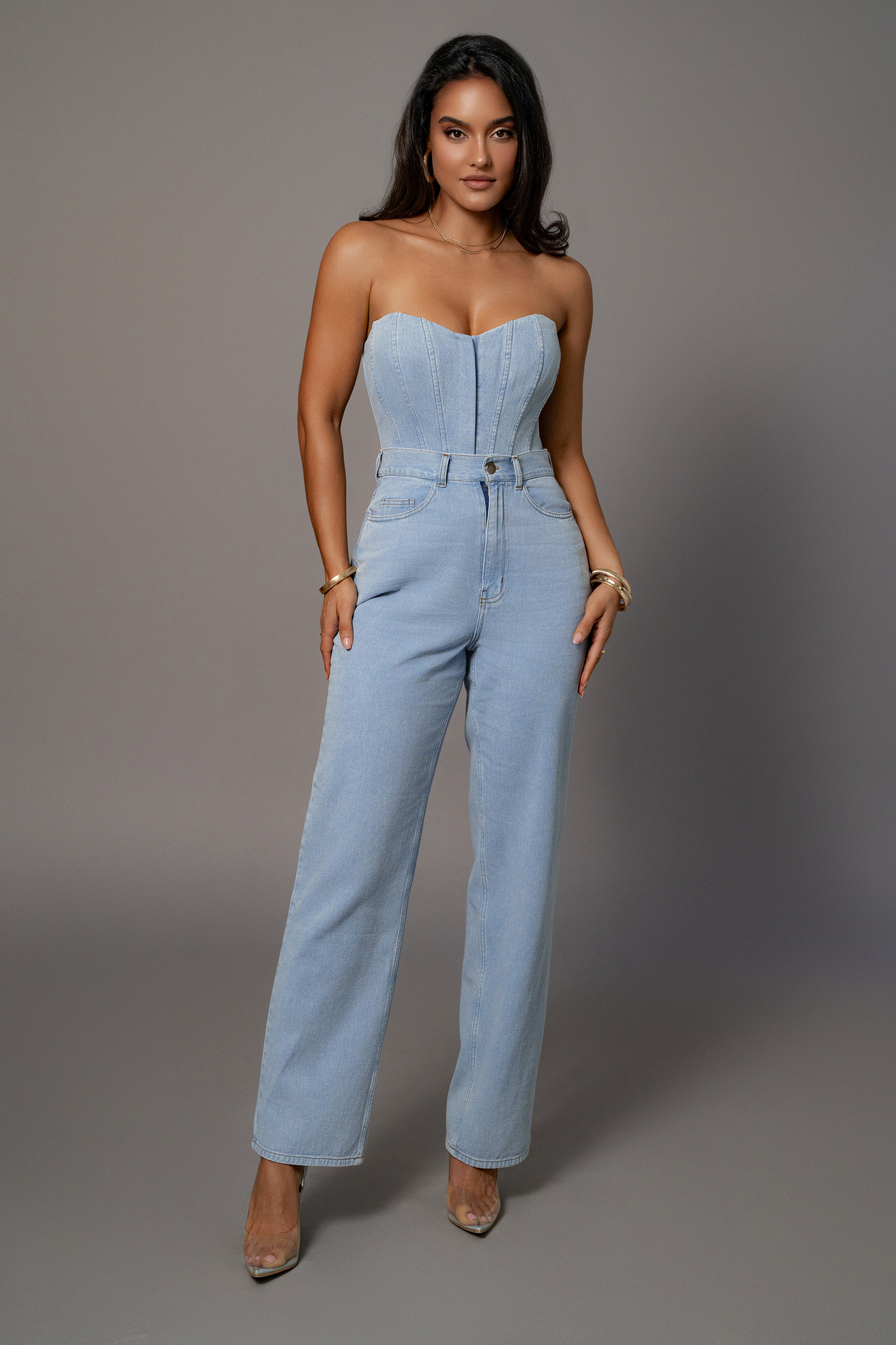Medium Wash Denim Aline Jeans - Image 2