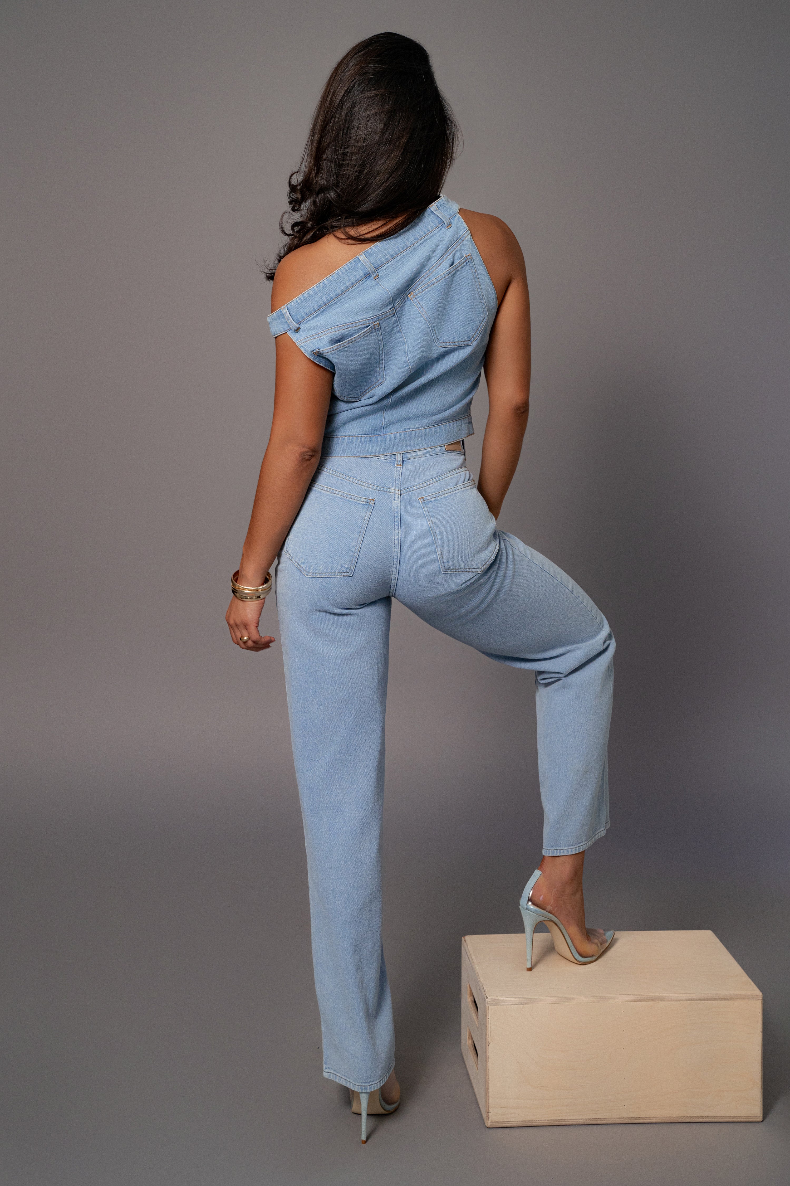 Medium Wash Denim Aline Jeans - Image 7