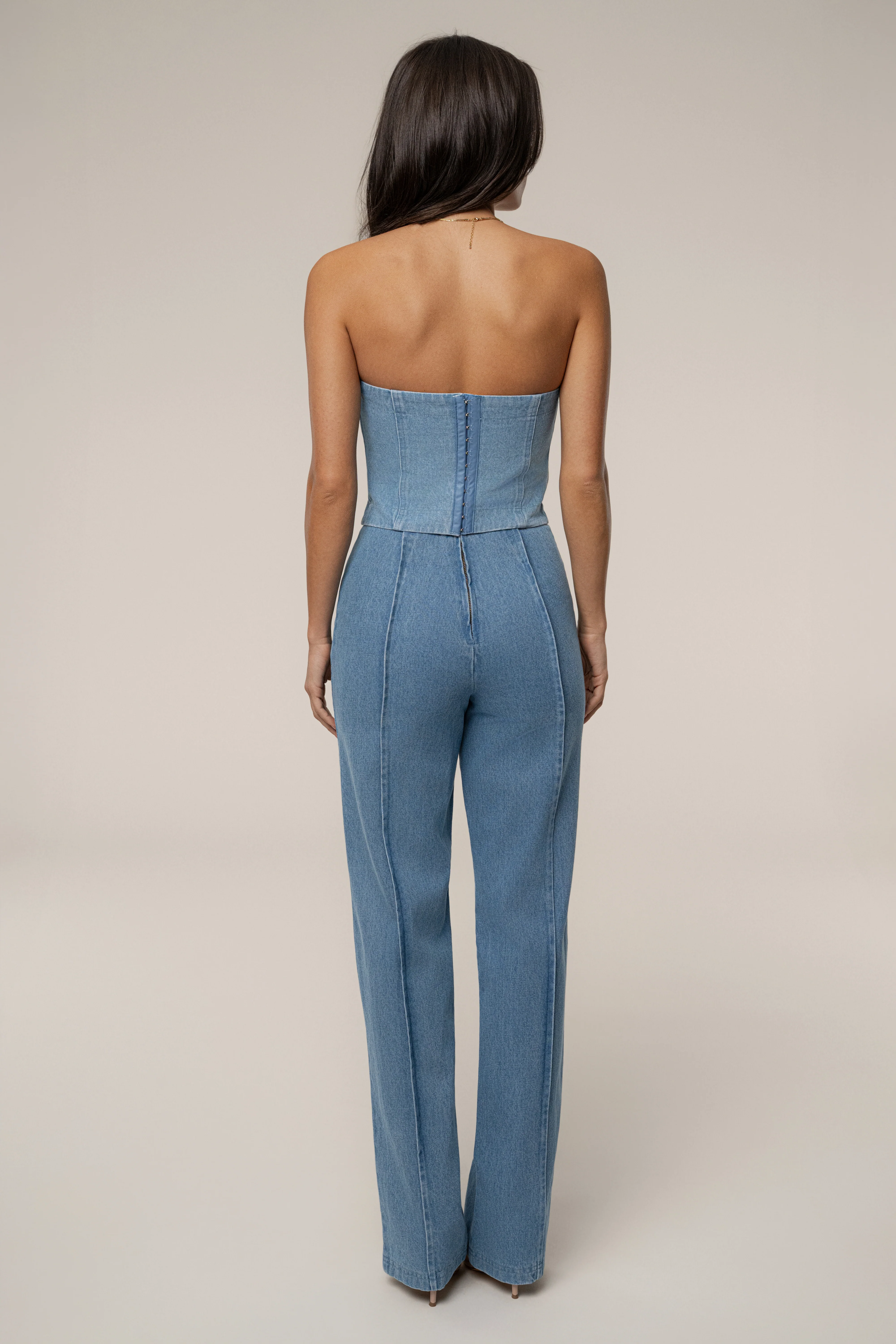 Medium Wash Stay Sharp Denim Trouser - Image 10