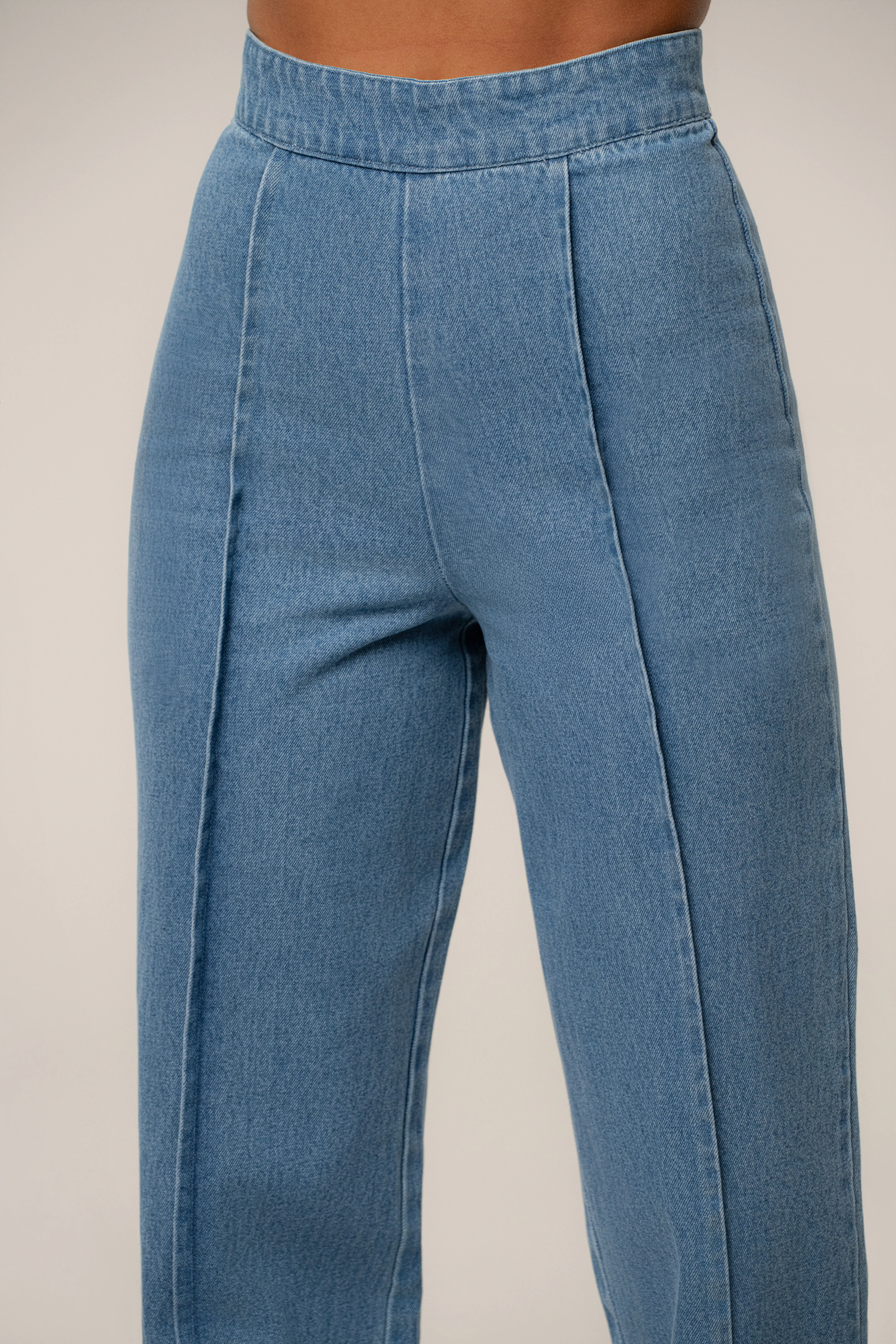 Medium Wash Stay Sharp Denim Trouser - Image 12