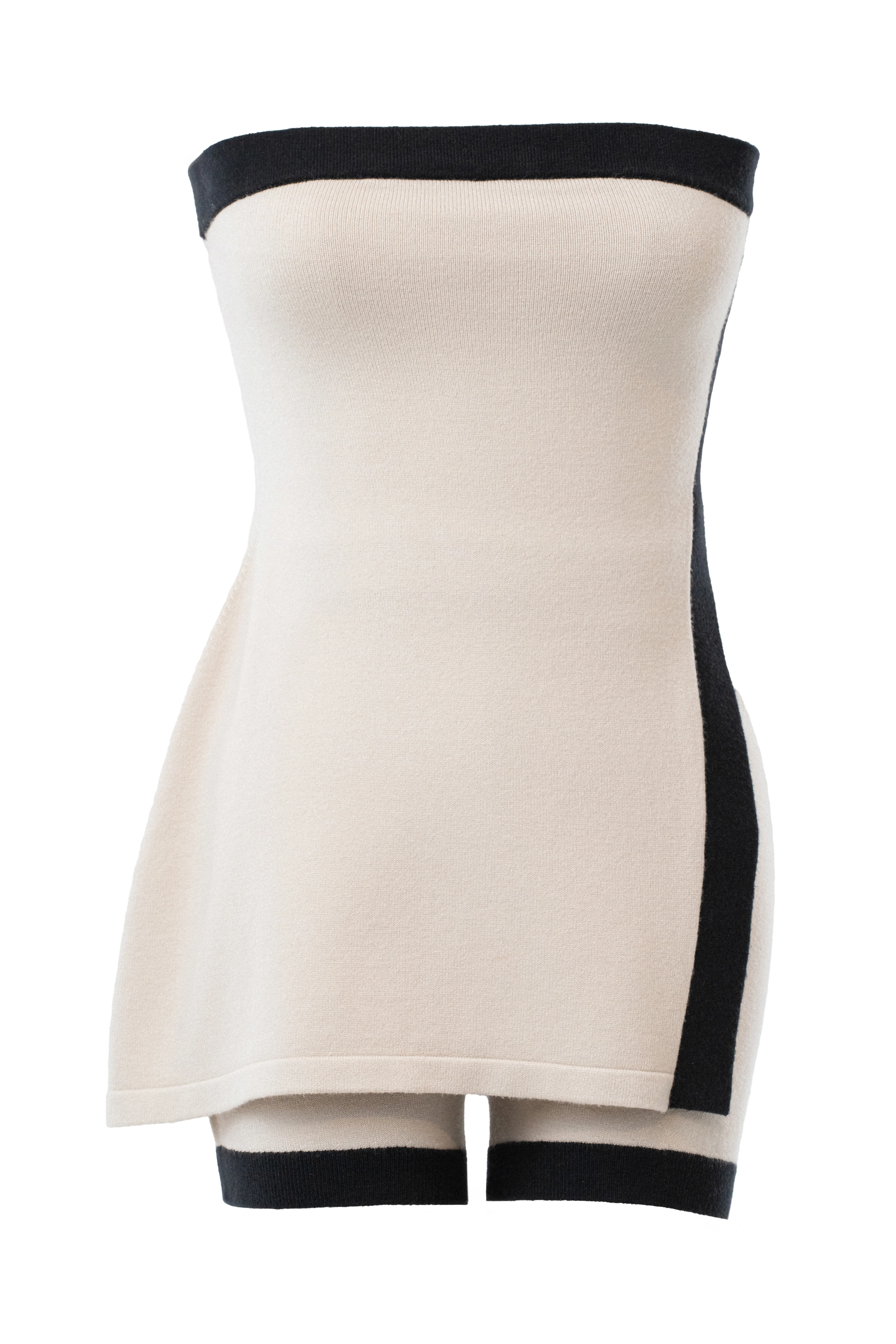 Milk/Black Olivea Knit Short Set - Image 3