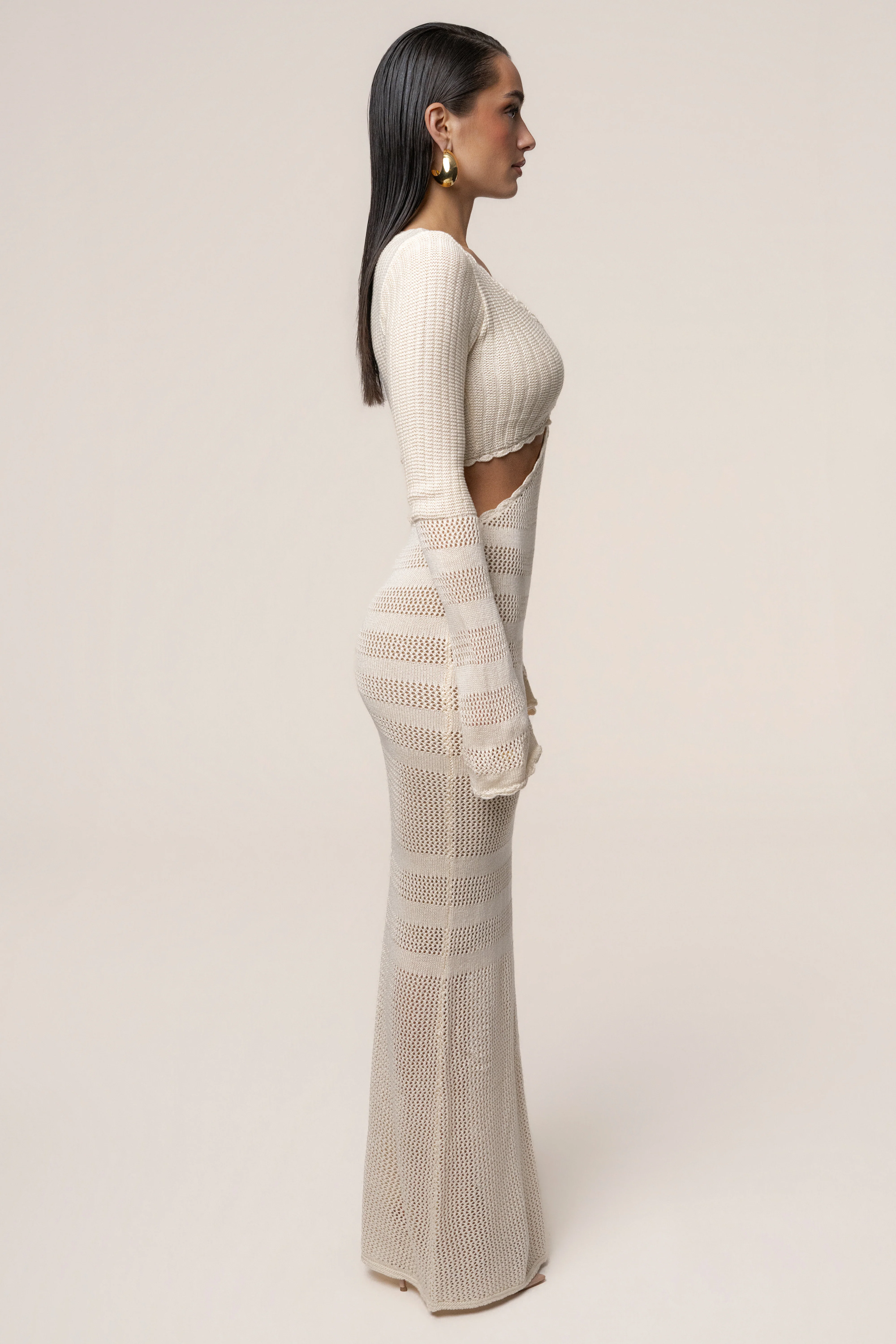 Milk Blossom Haven Maxi Dress - Image 14