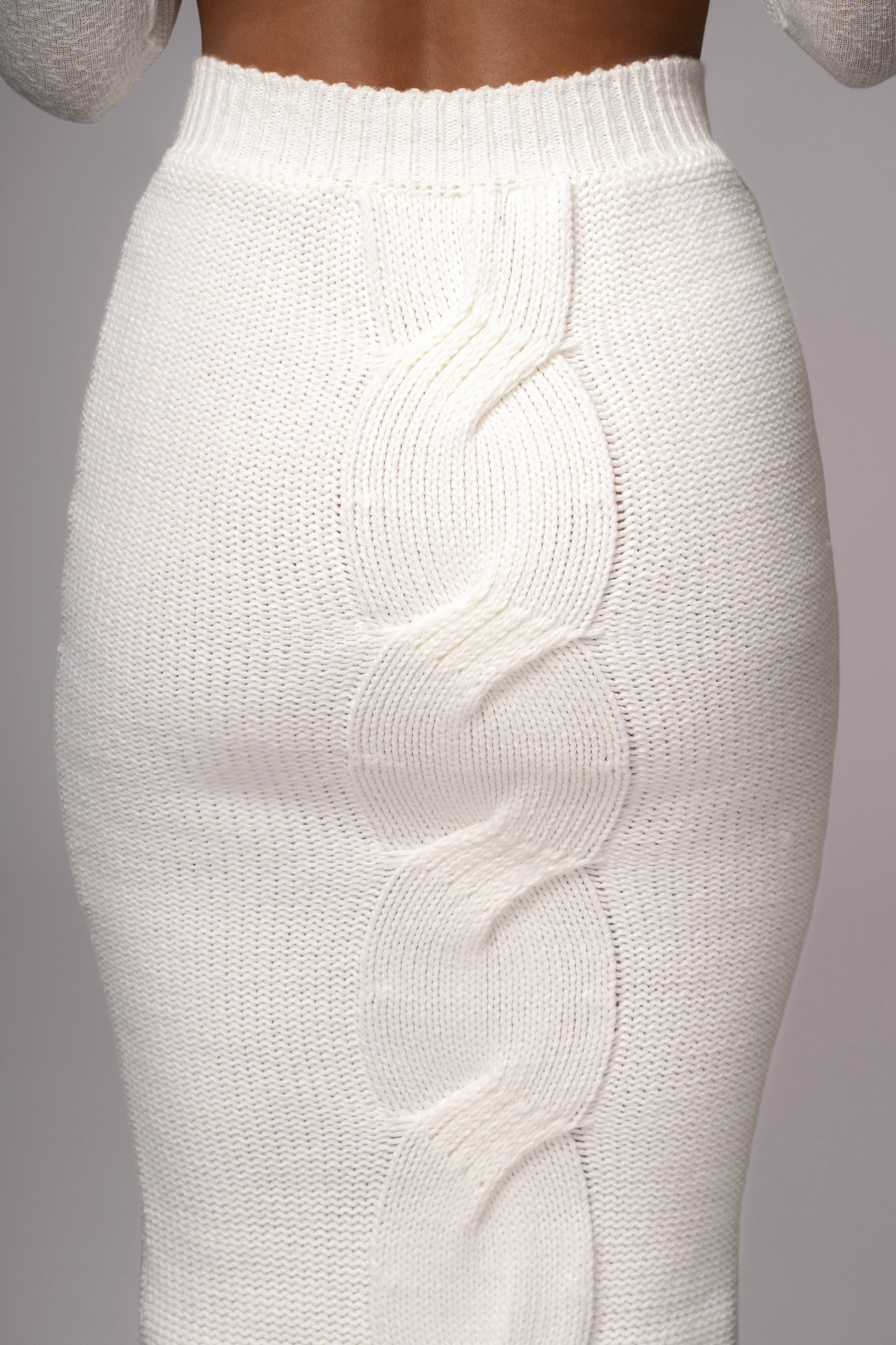 Milk Merine Knit Midi Skirt - Image 10