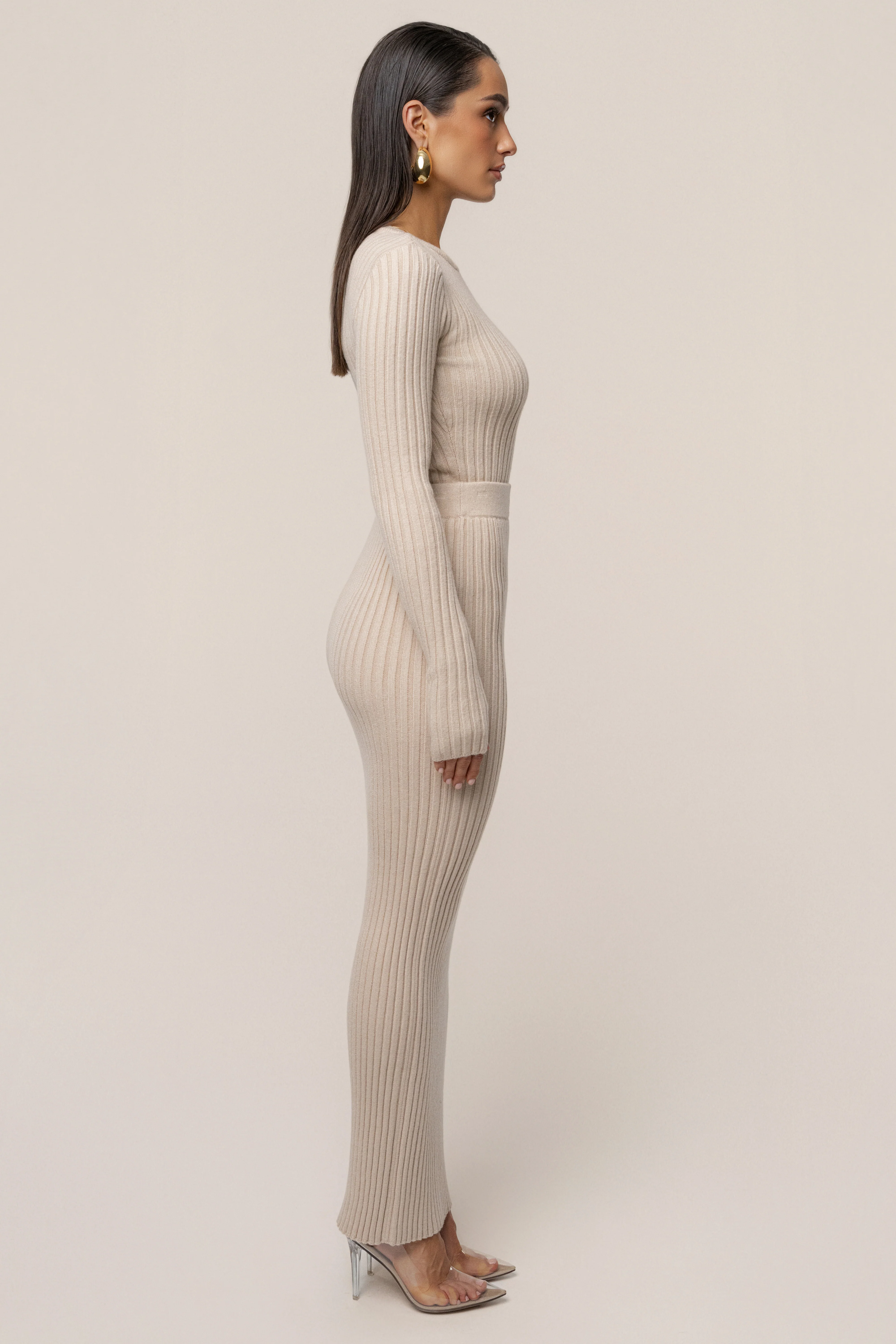 Stone Overcast Ribbed Top - Image 6