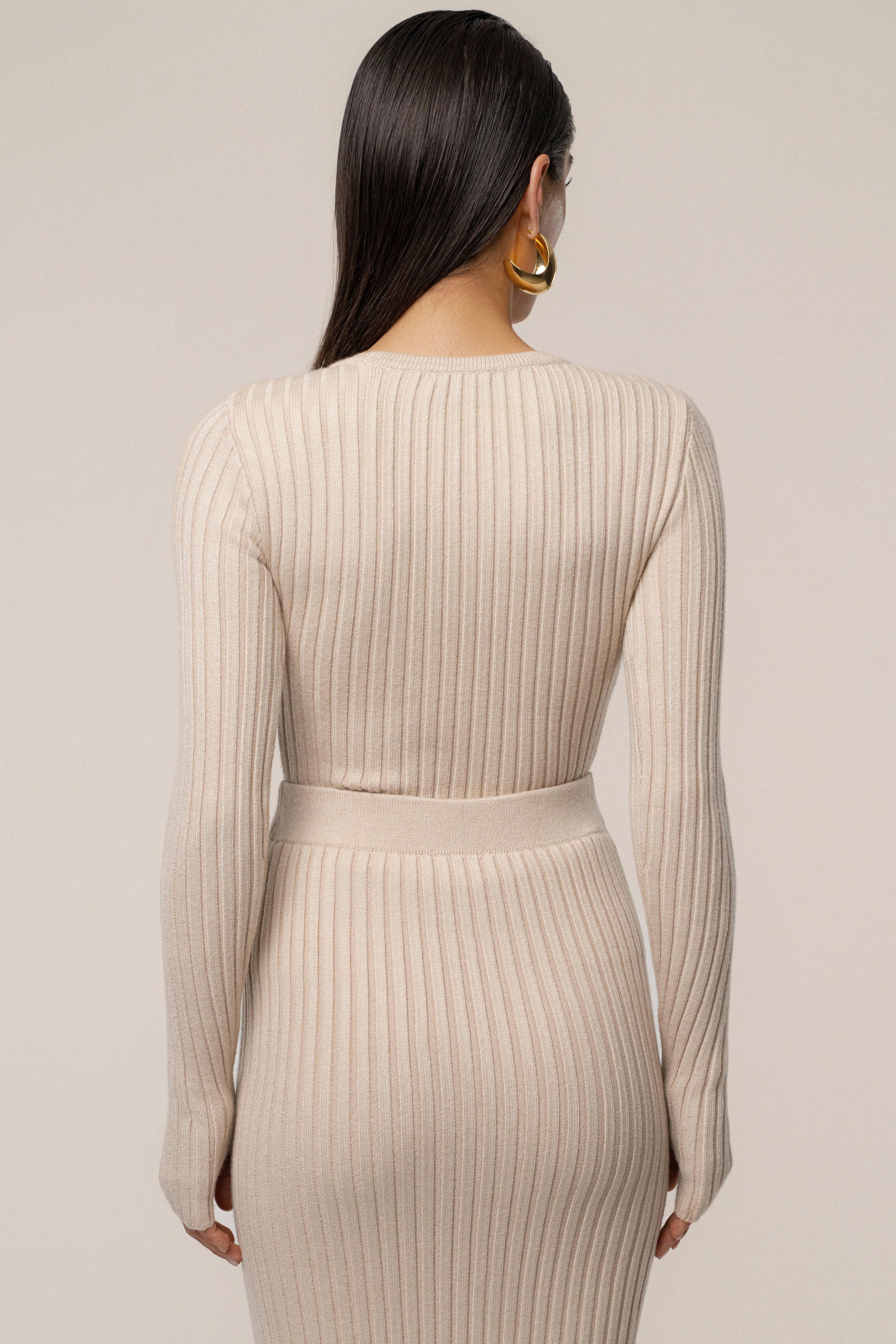 Stone Overcast Ribbed Top - Image 7