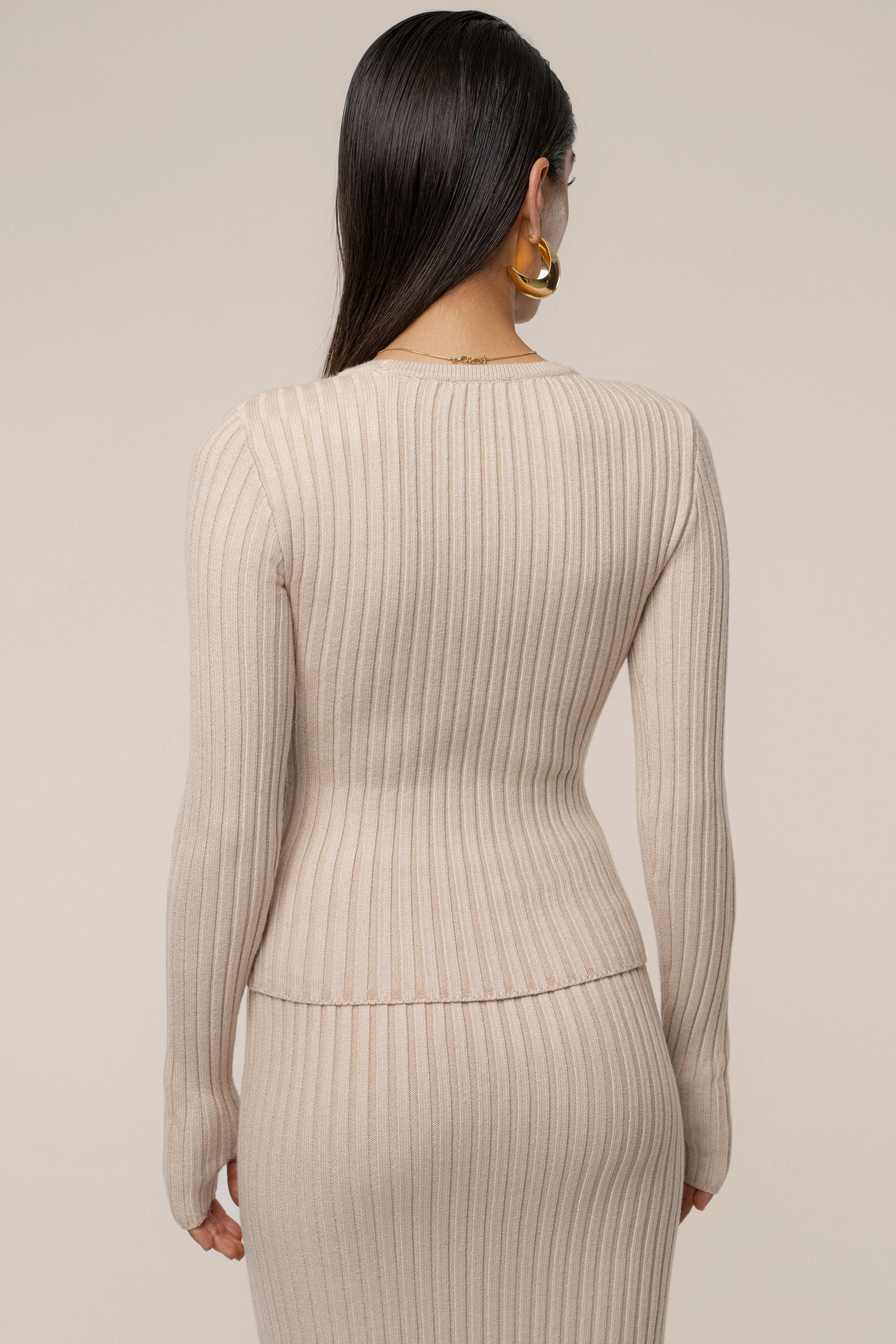 Stone Overcast Ribbed Top - Image 9
