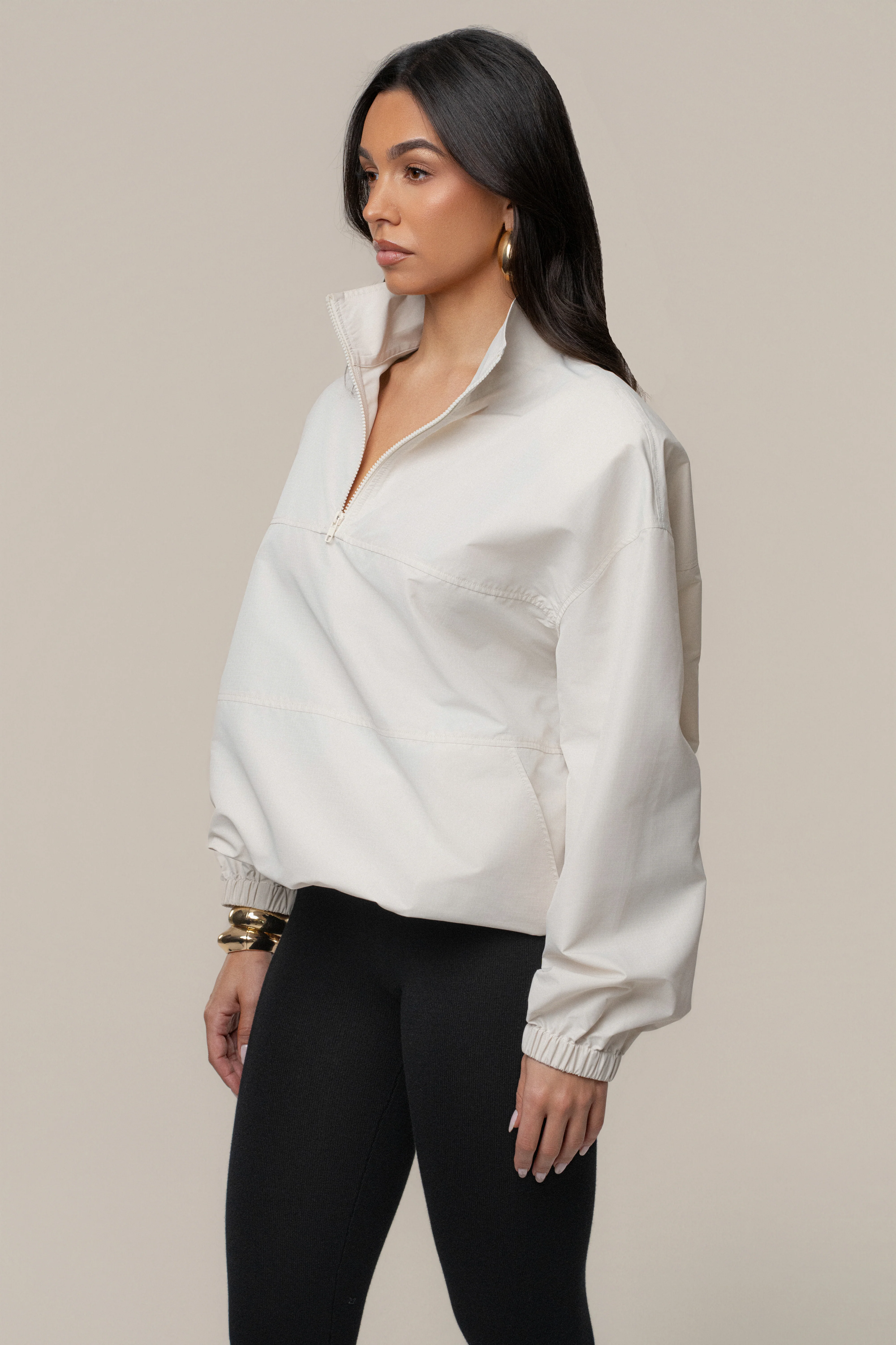 Milk Oversized Funnel Jacket - Image 6