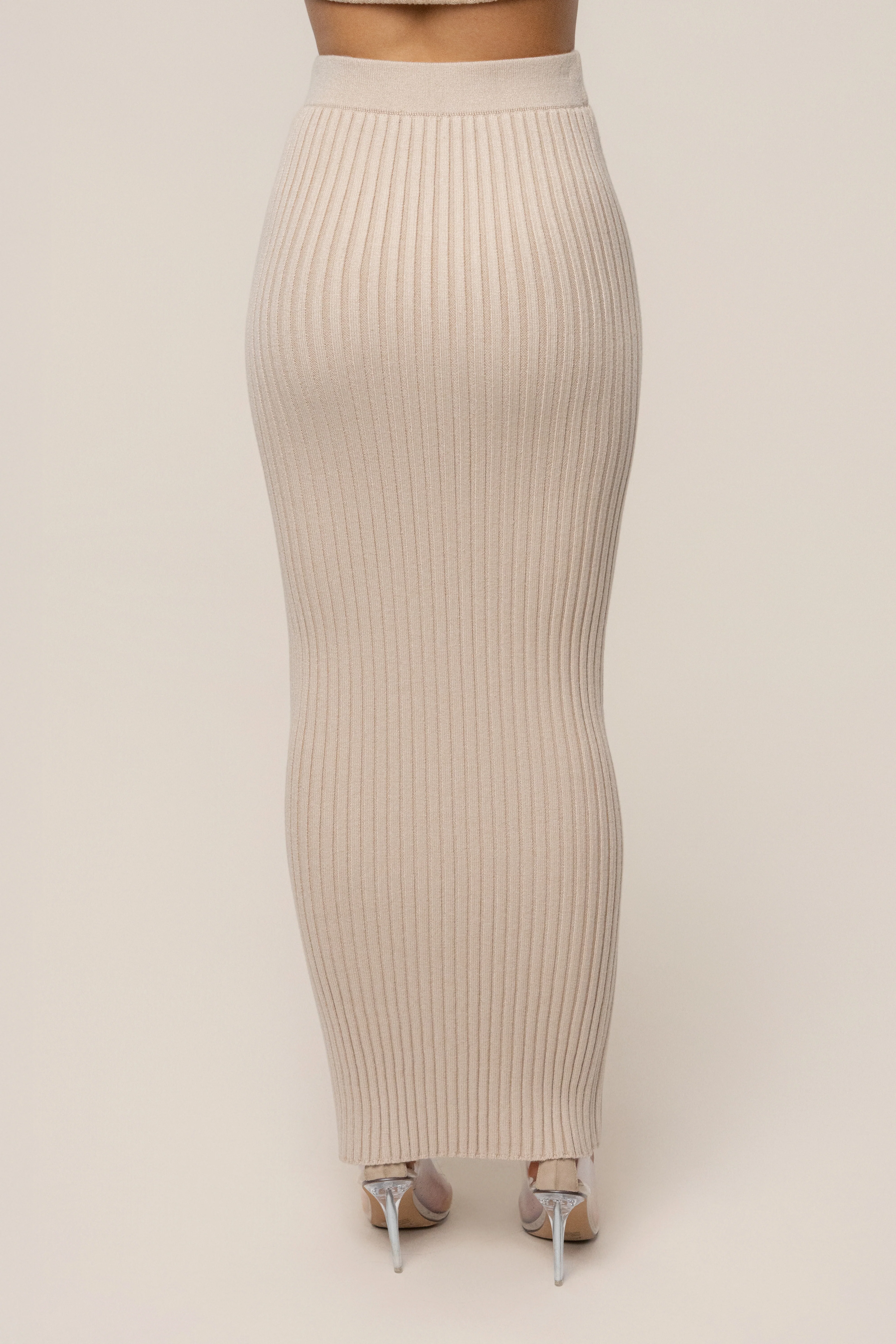 Stone Soft Reset Ribbed Skirt - Image 11