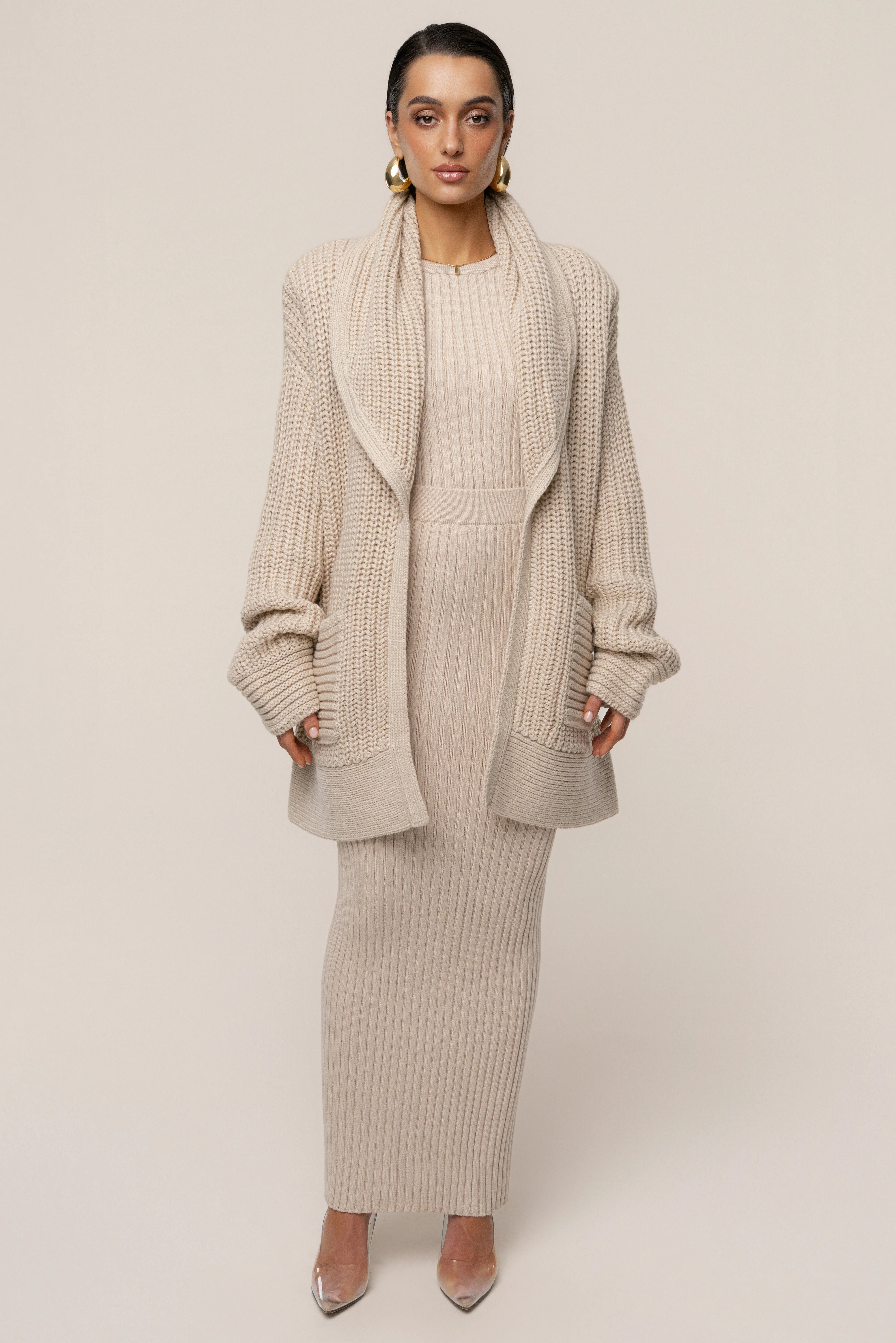Stone Soft Reset Ribbed Skirt - Image 4