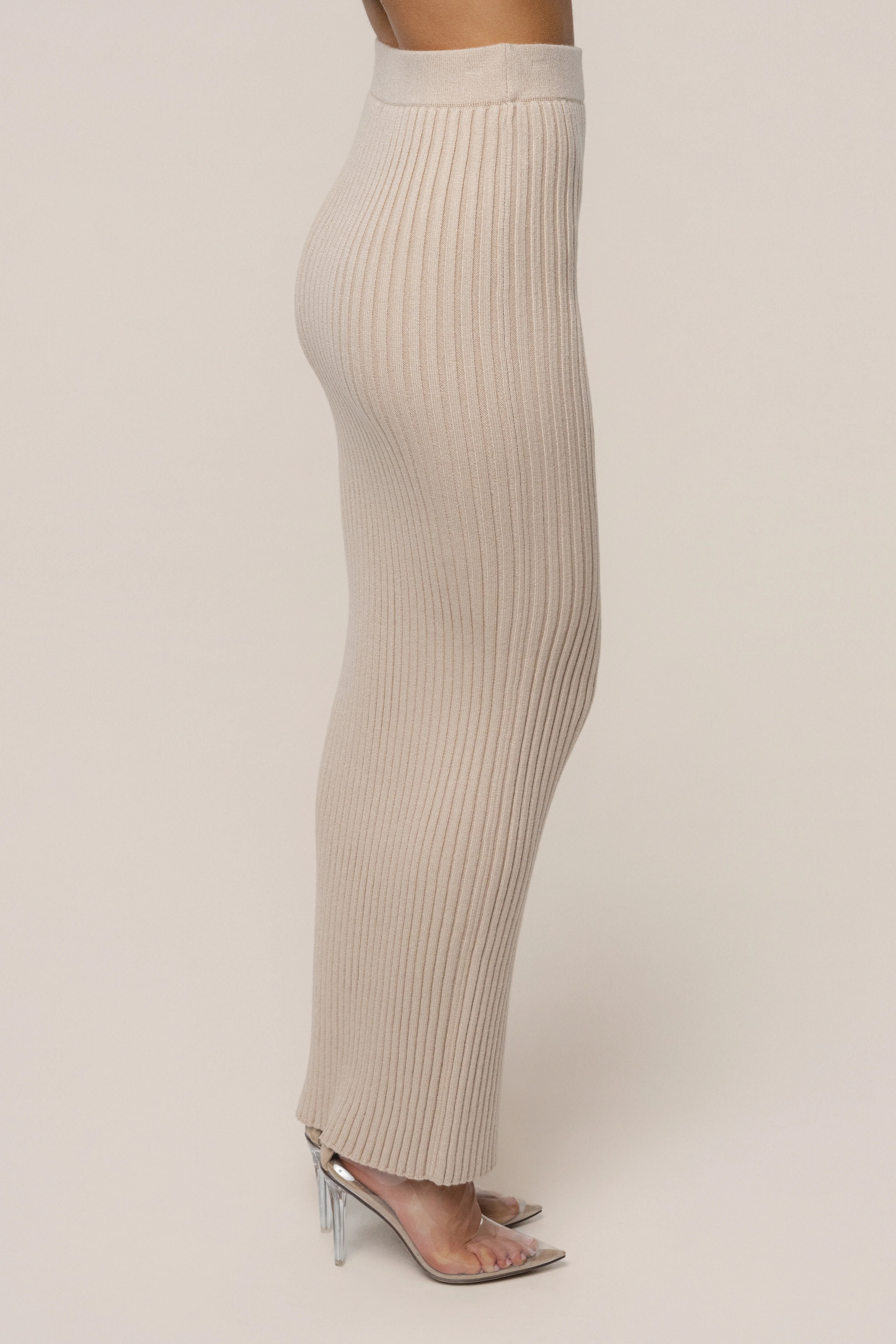 Stone Soft Reset Ribbed Skirt - Image 9