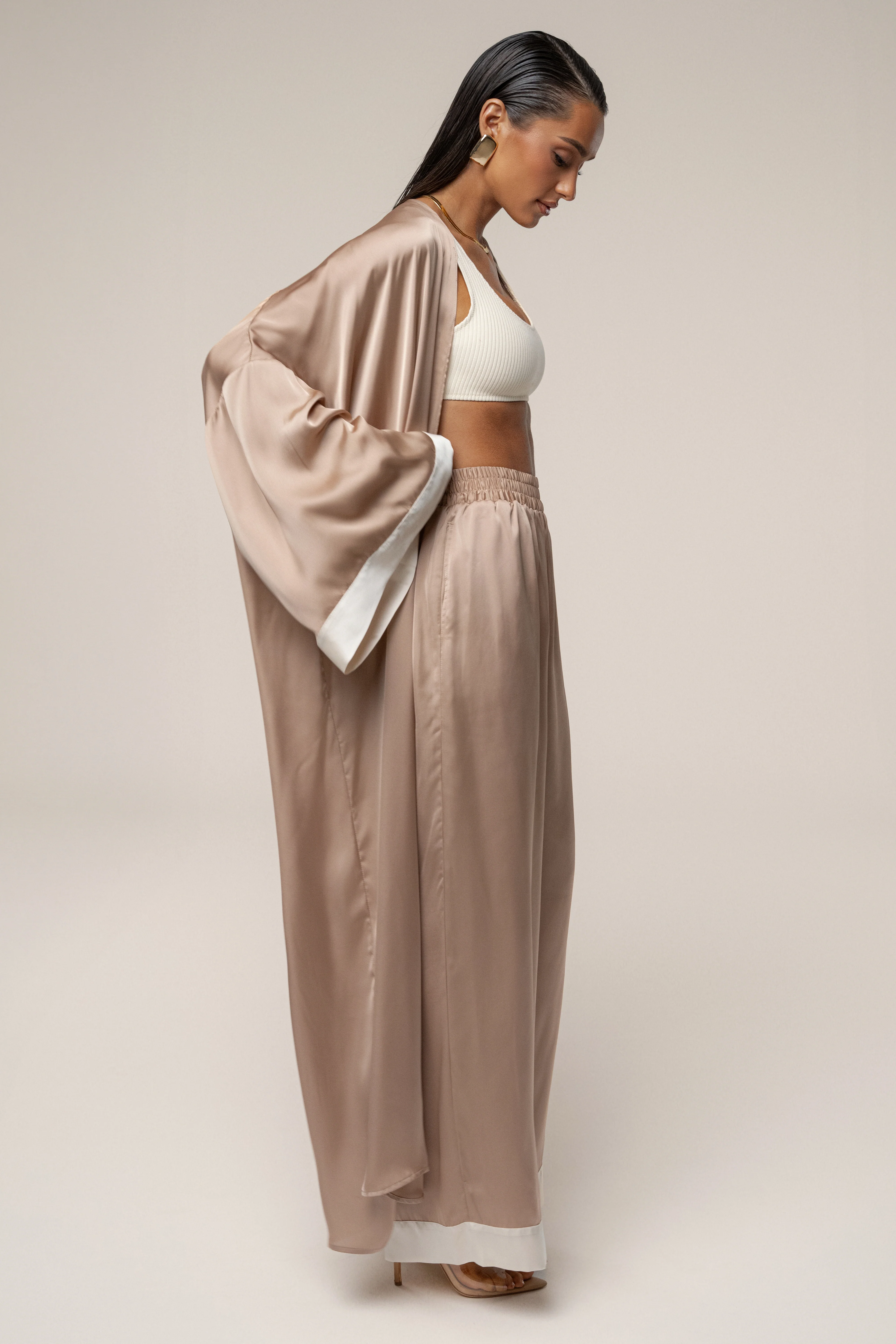 Mocha Jet Set Wide Leg Pants - Image 10