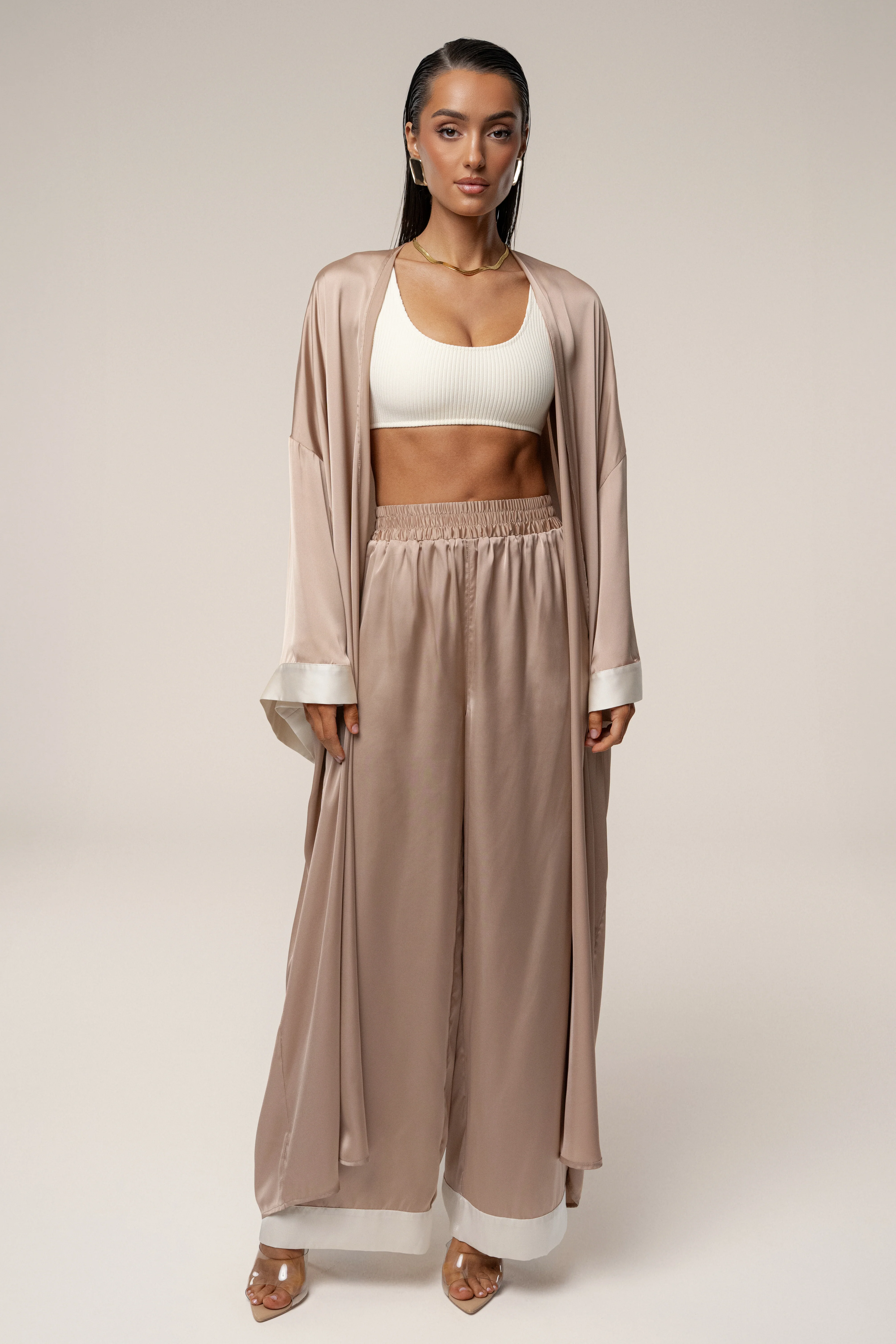Mocha Jet Set Wide Leg Pants - Image 5