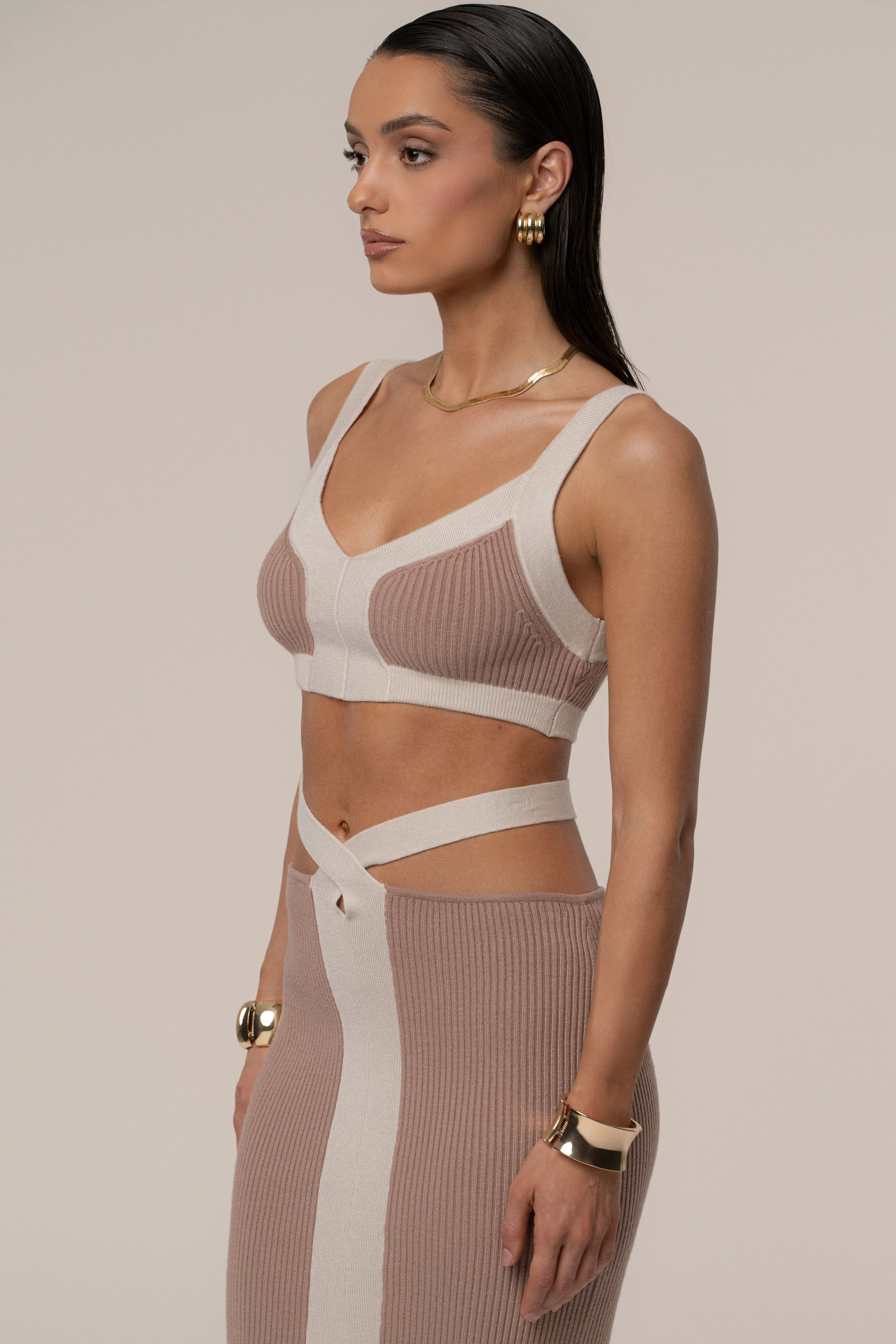Mocha/Milk Coastal Drift Skirt Set - Image 4