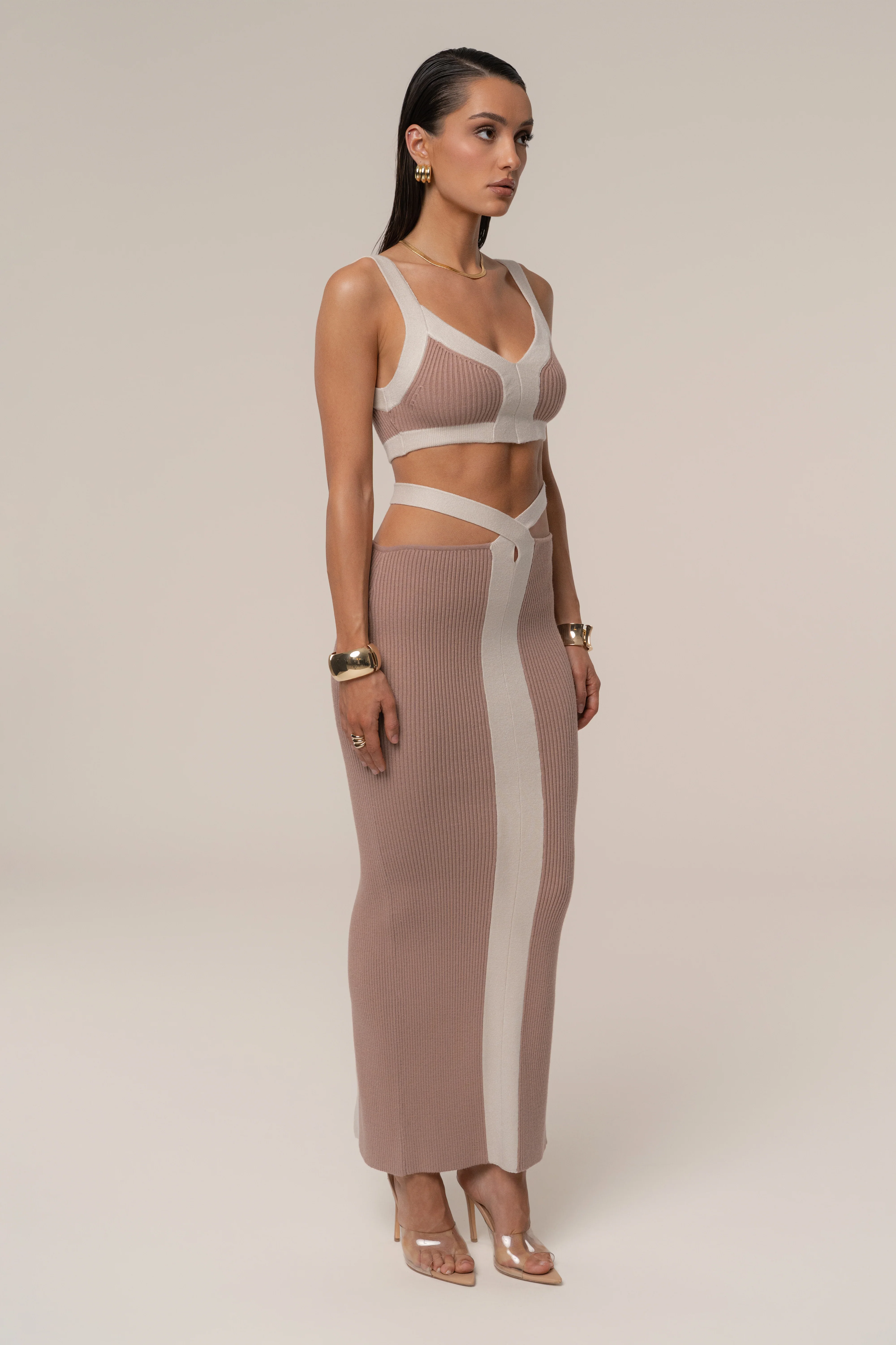Mocha/Milk Coastal Drift Skirt Set - Image 5