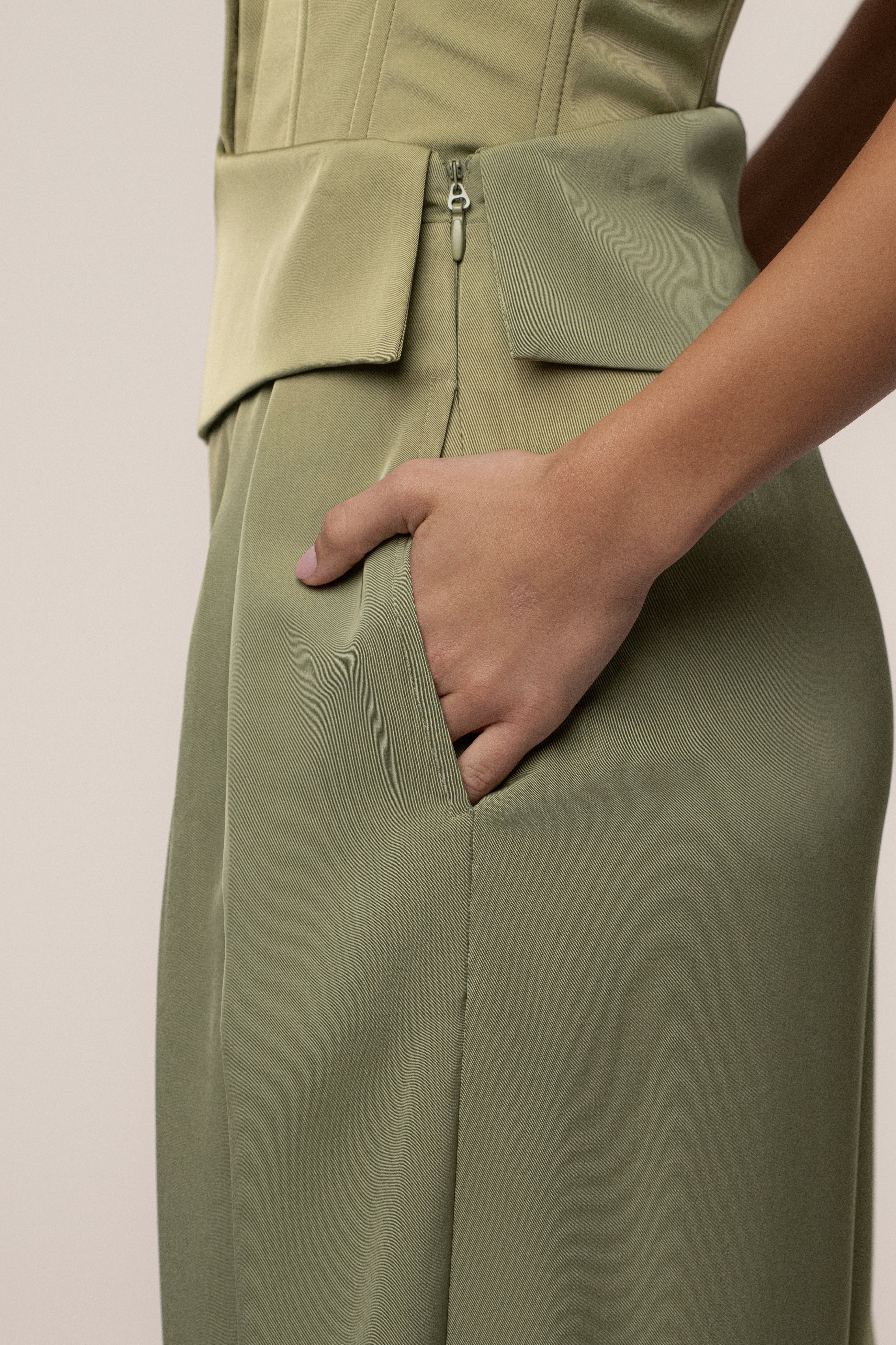 Olive Executive Trousers - Image 10