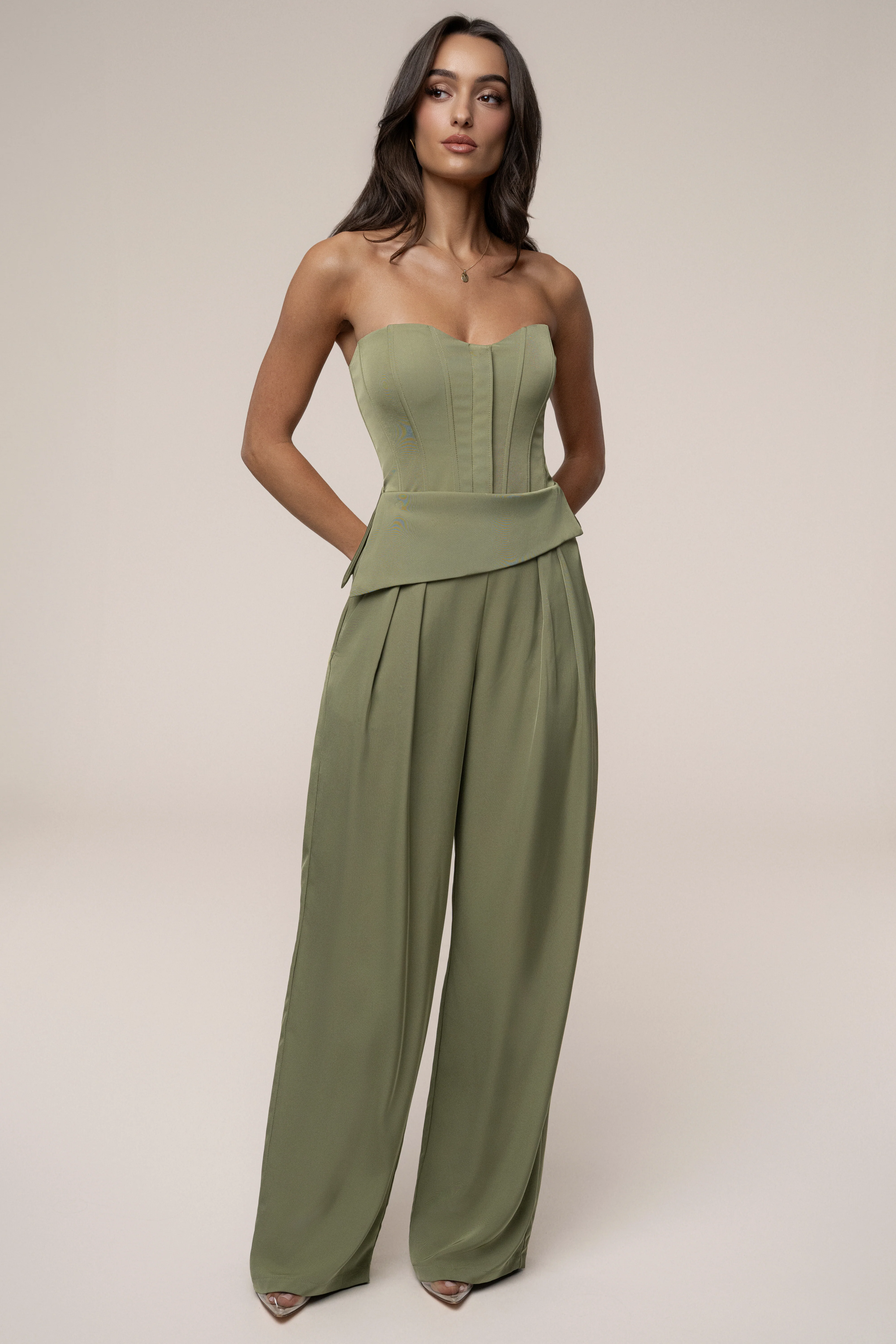 Olive Executive Trousers - Image 3