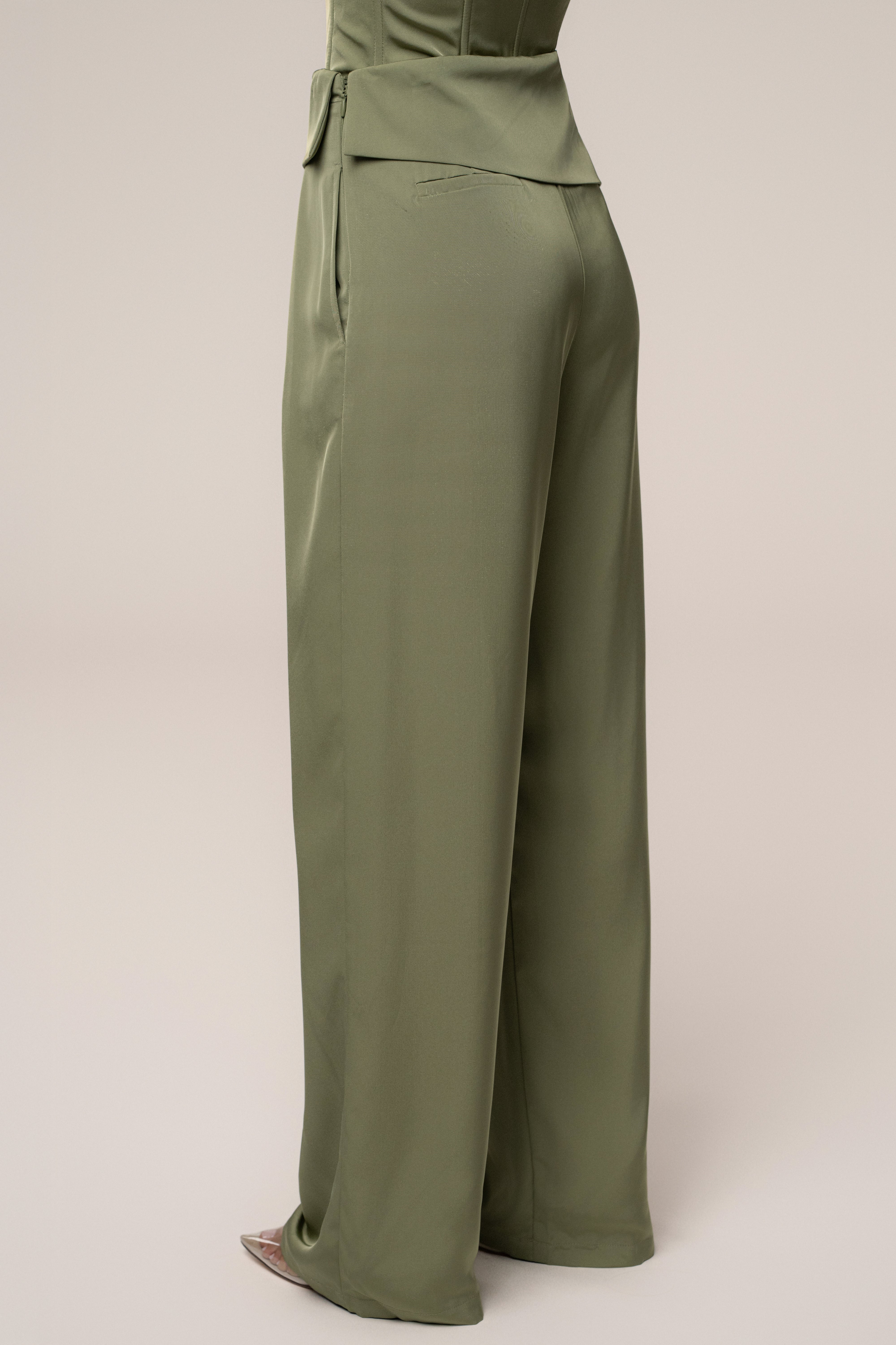 Olive Executive Trousers - Image 7