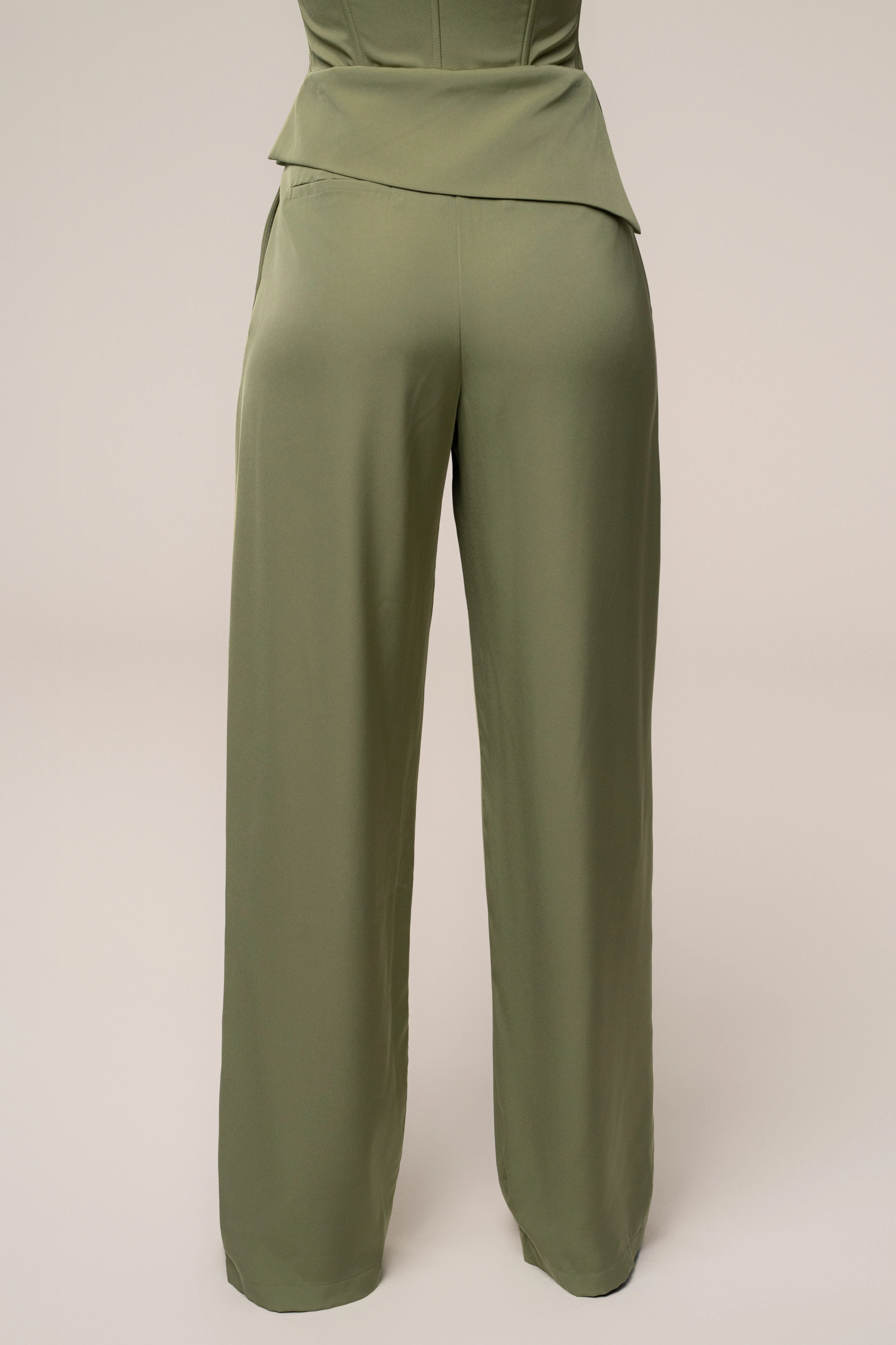 Olive Executive Trousers - Image 9