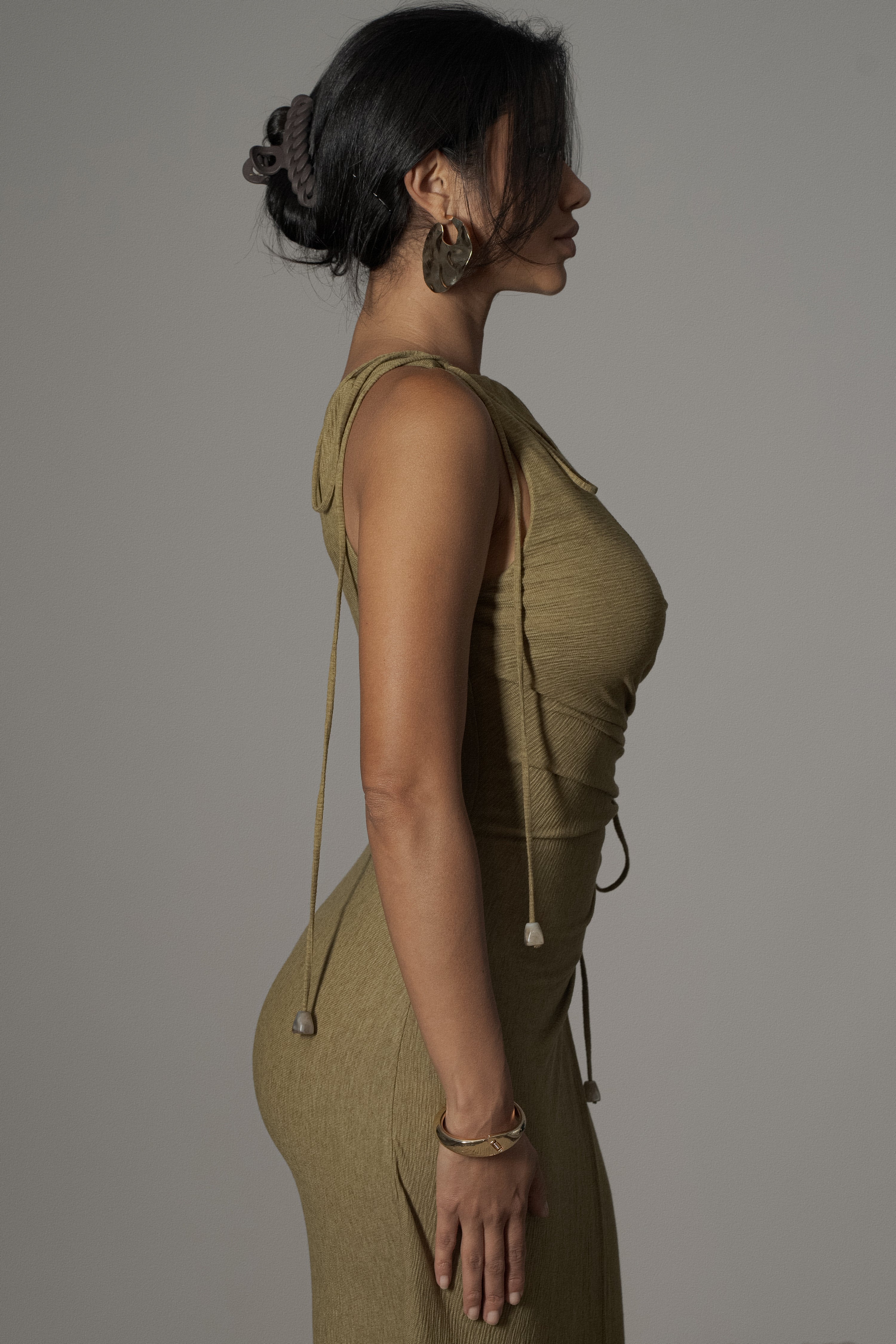 Moss Odelia Crinkled Maxi Dress - Image 8