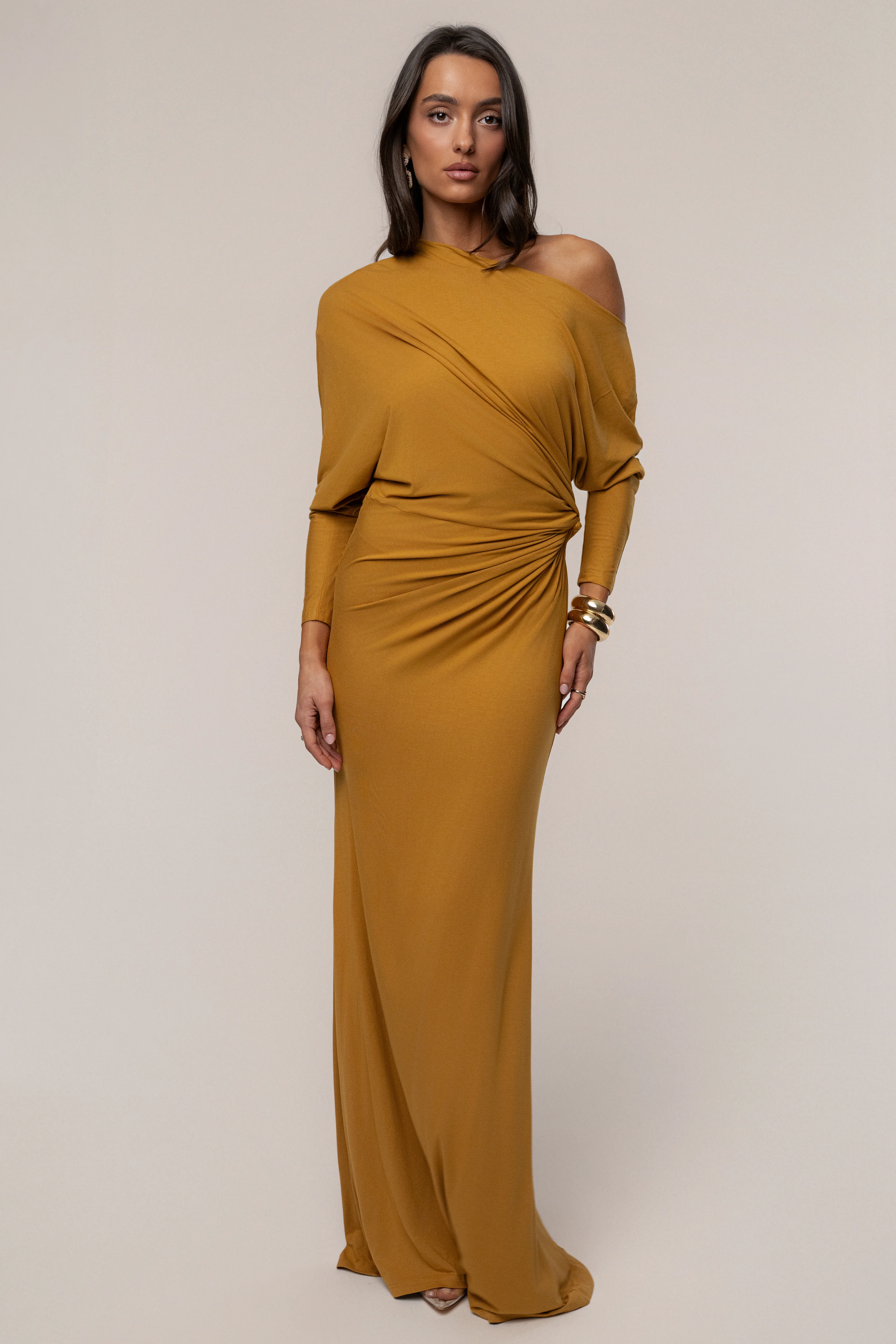 Mustard Eternal Obsession Maxi Dress - Image 3