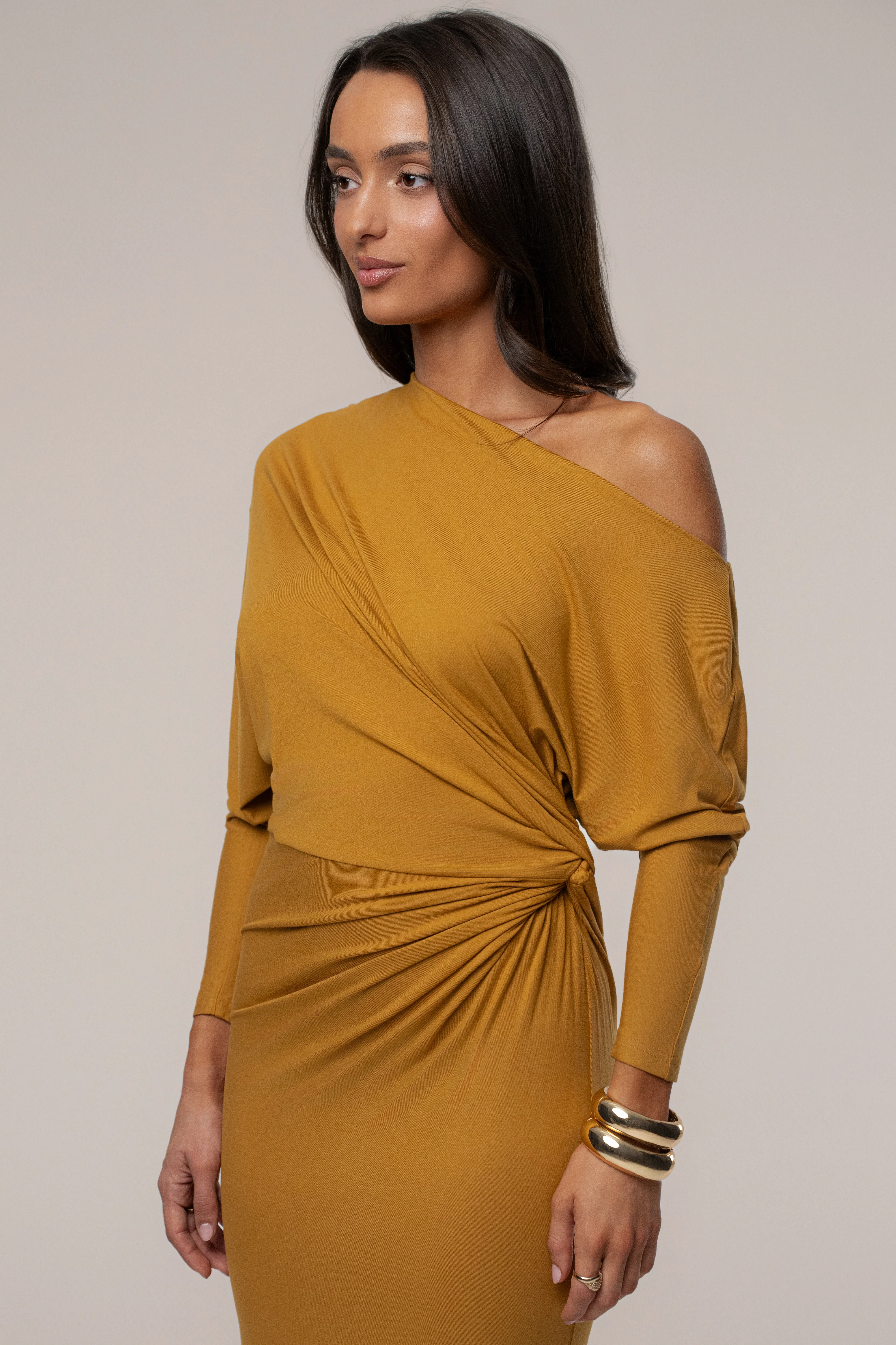 Mustard Eternal Obsession Maxi Dress - Image 4