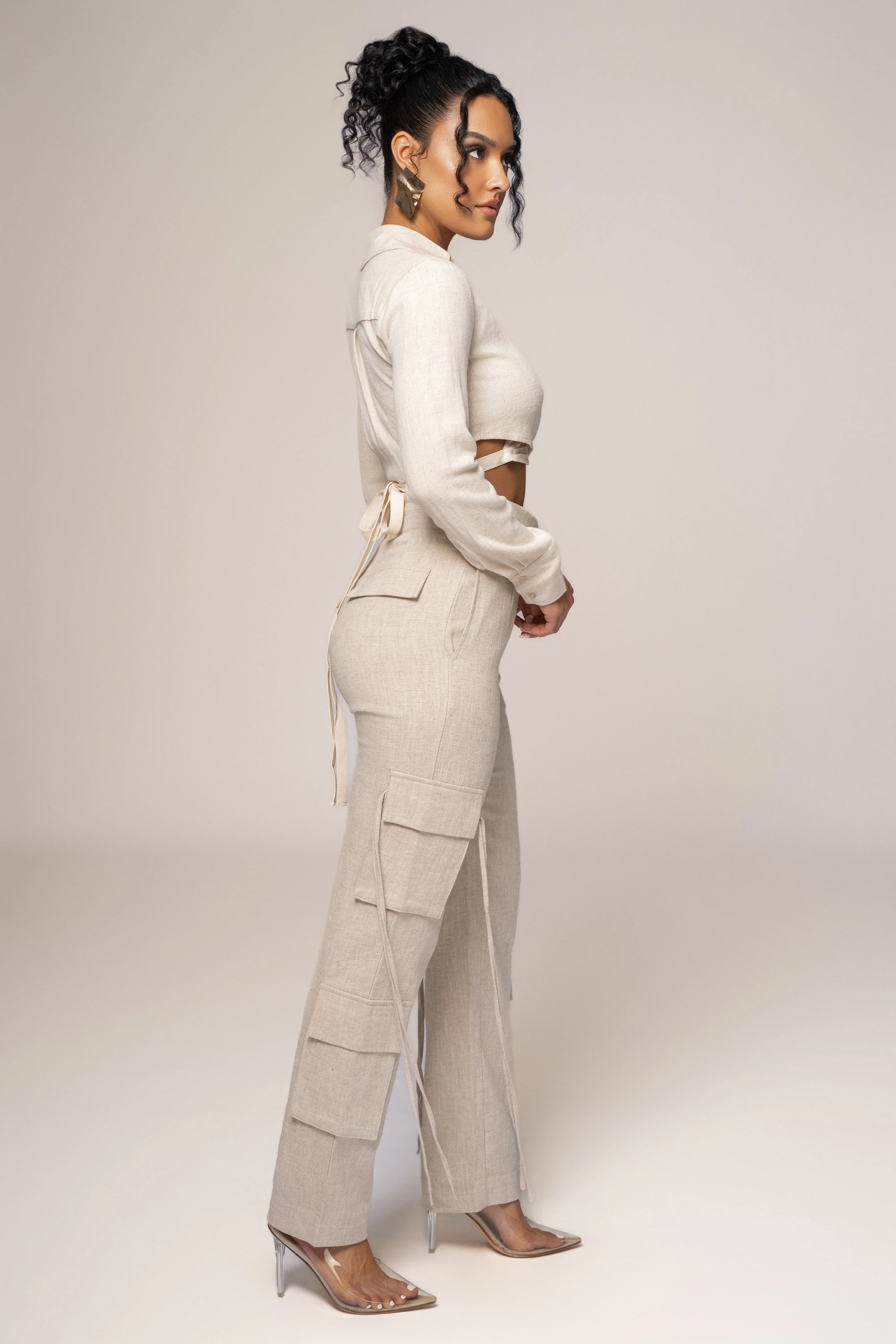Natural Better Half Linen Utility Pants - Image 13