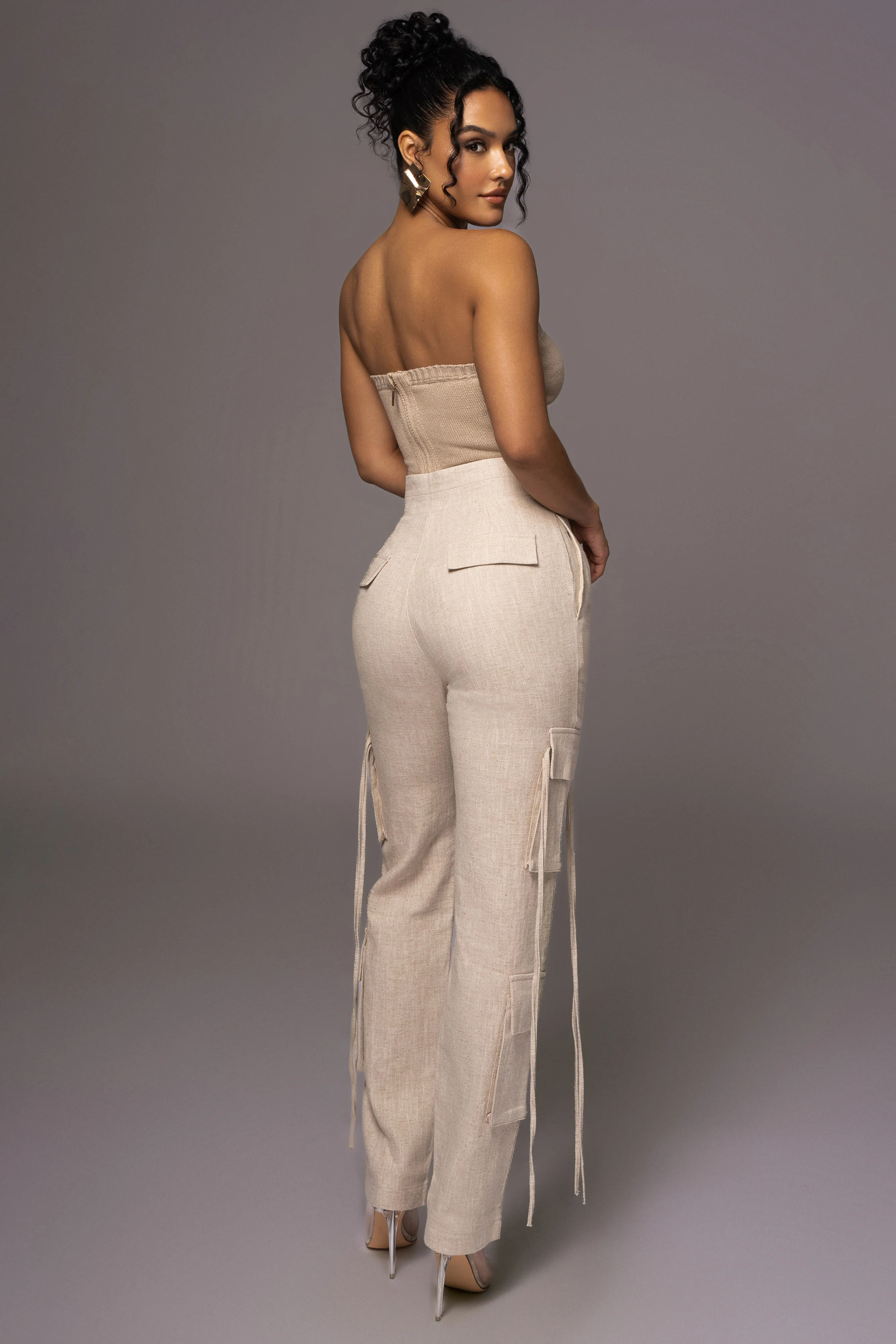 Natural Better Half Linen Utility Pants - Image 14