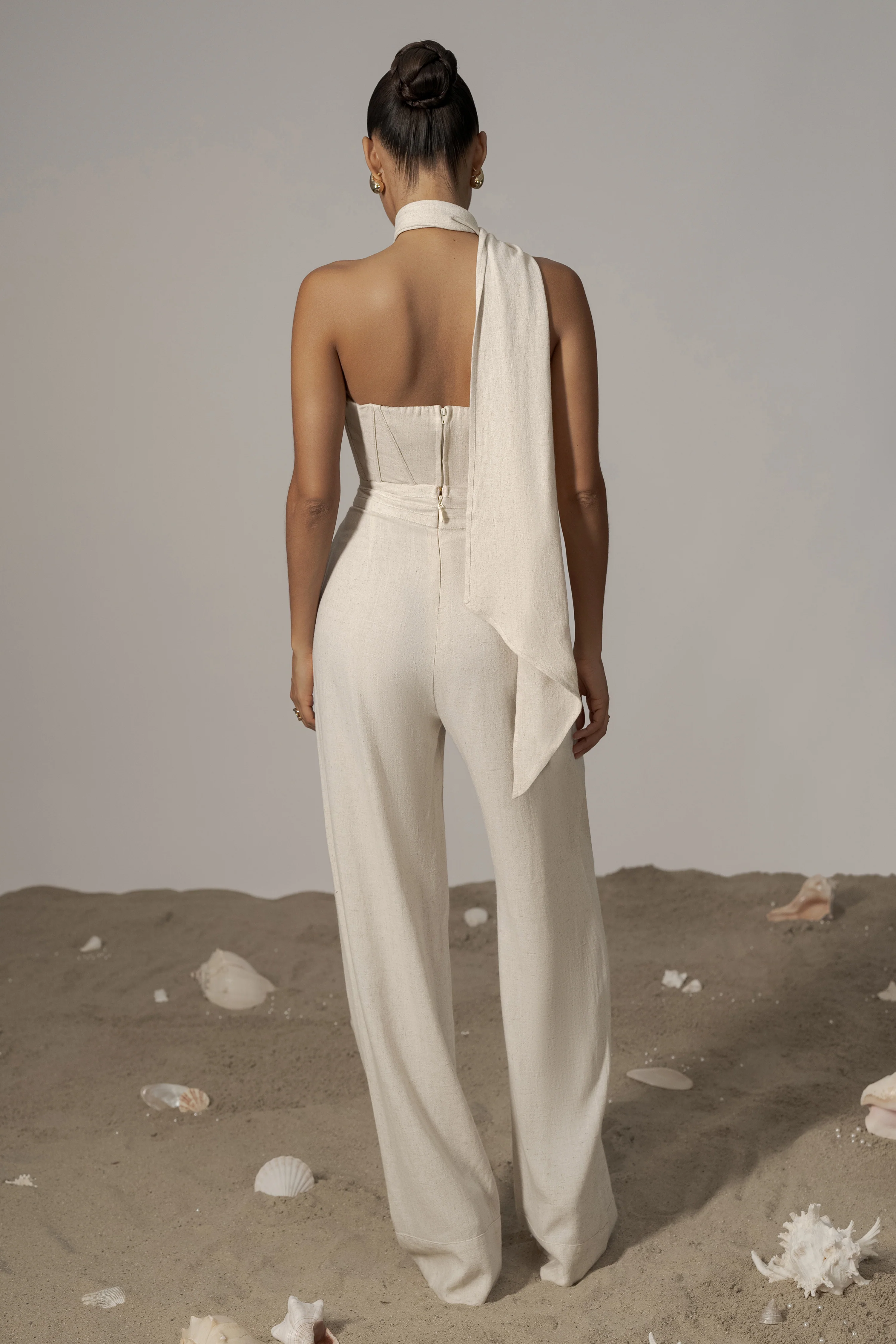 Natural Coastal Bliss Linen Bustier - Image 13