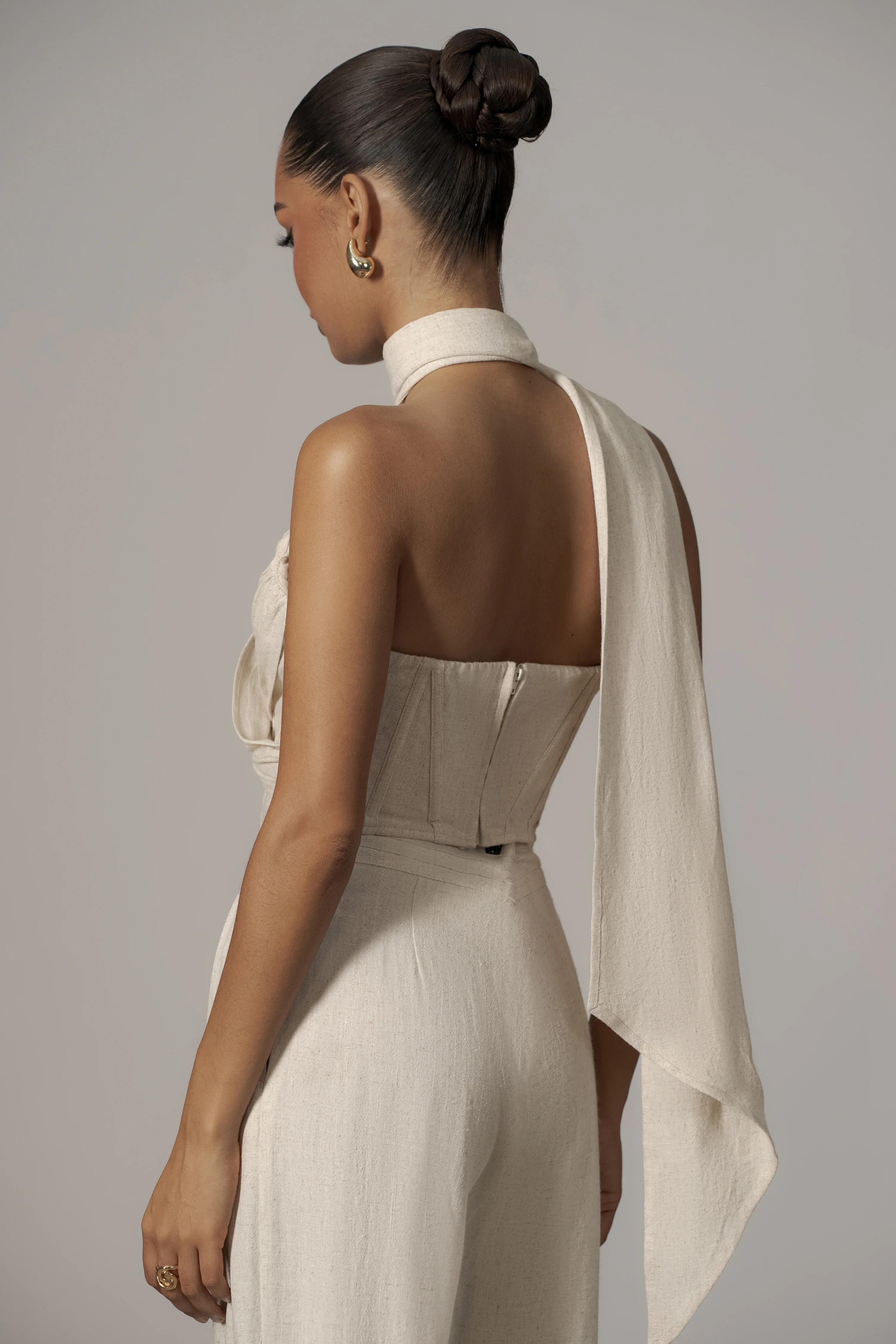 Natural Coastal Bliss Linen Bustier - Image 15
