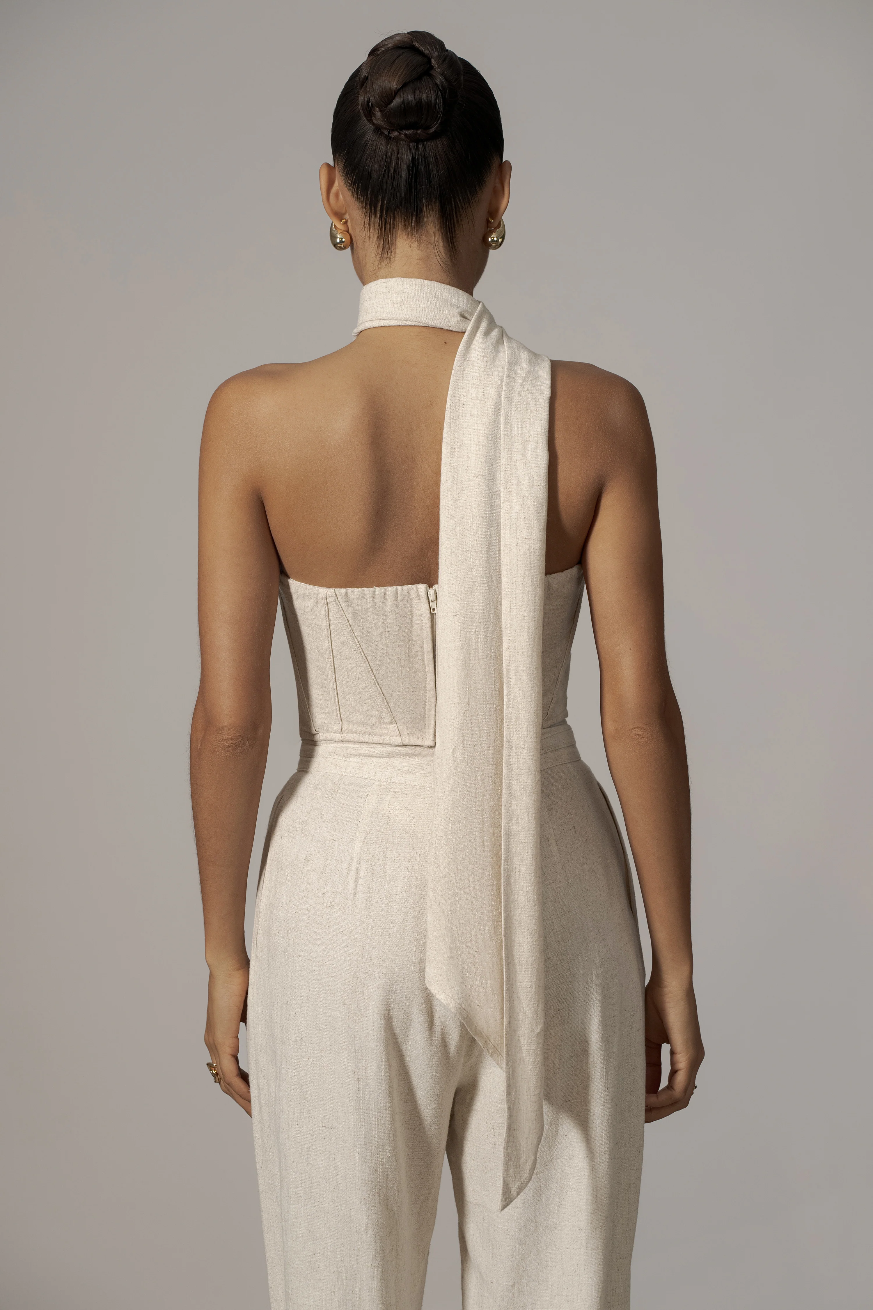 Natural Coastal Bliss Linen Bustier - Image 16