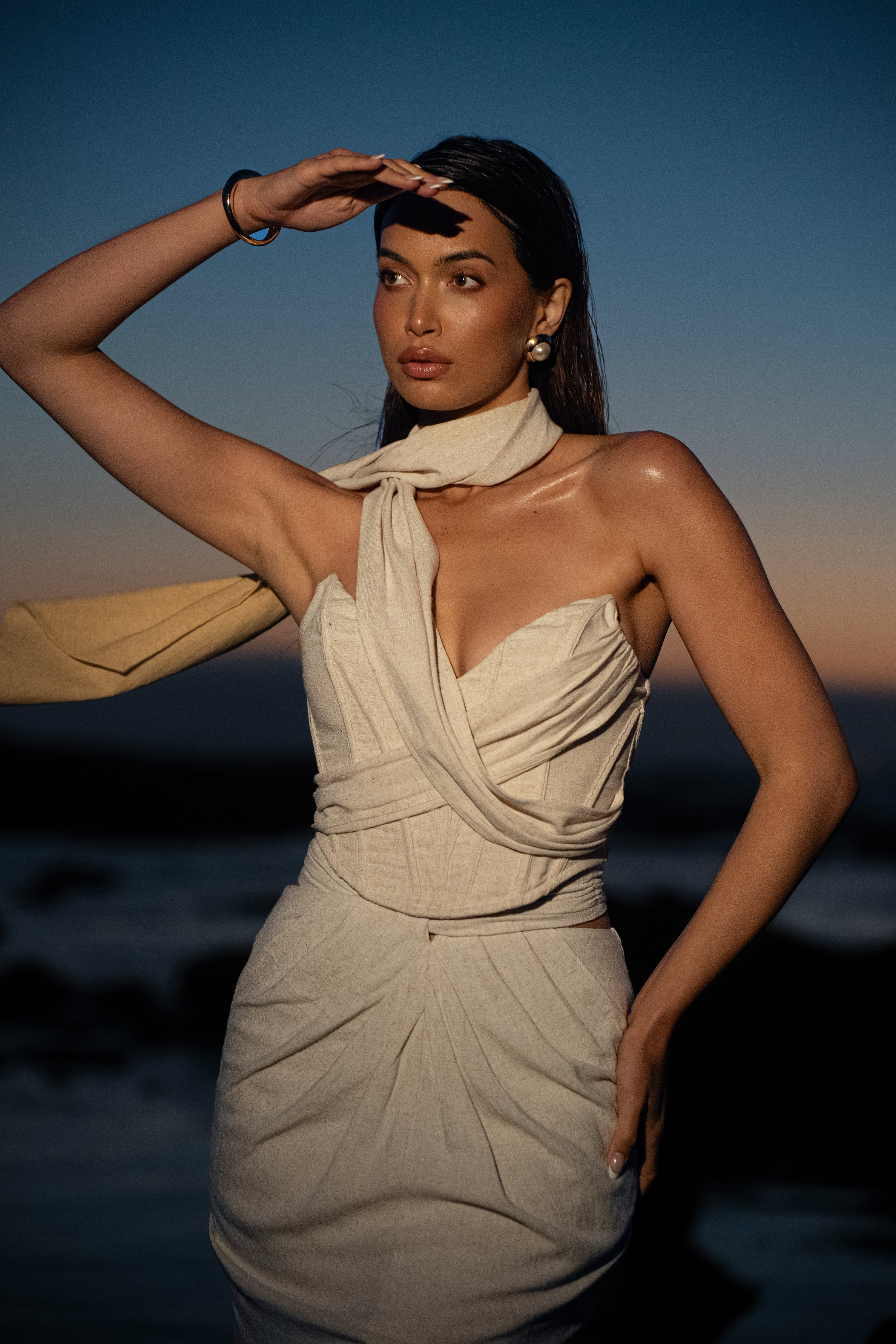 Natural Coastal Bliss Linen Bustier - Image 6