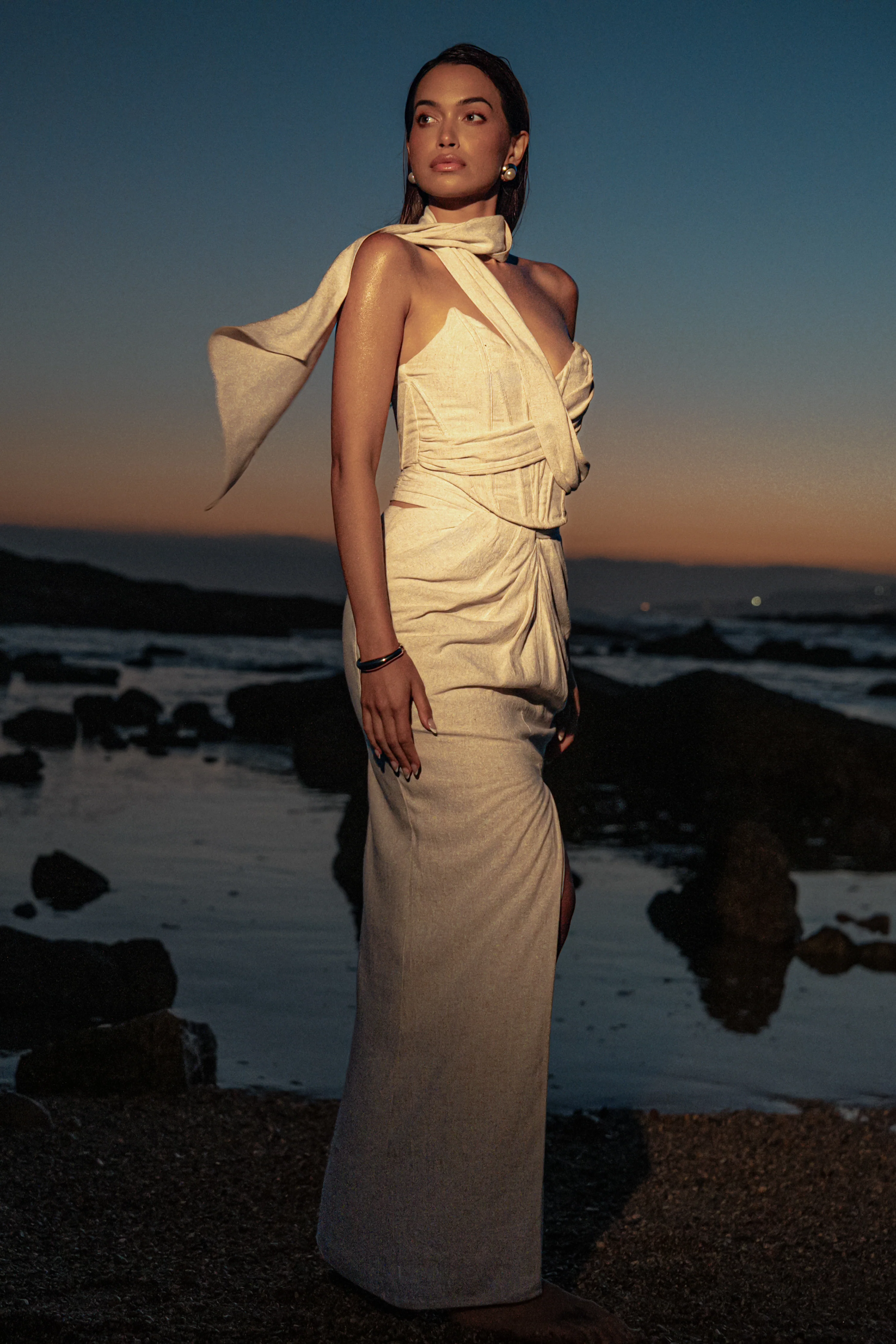 Natural Coastal Bliss Linen Bustier - Image 9