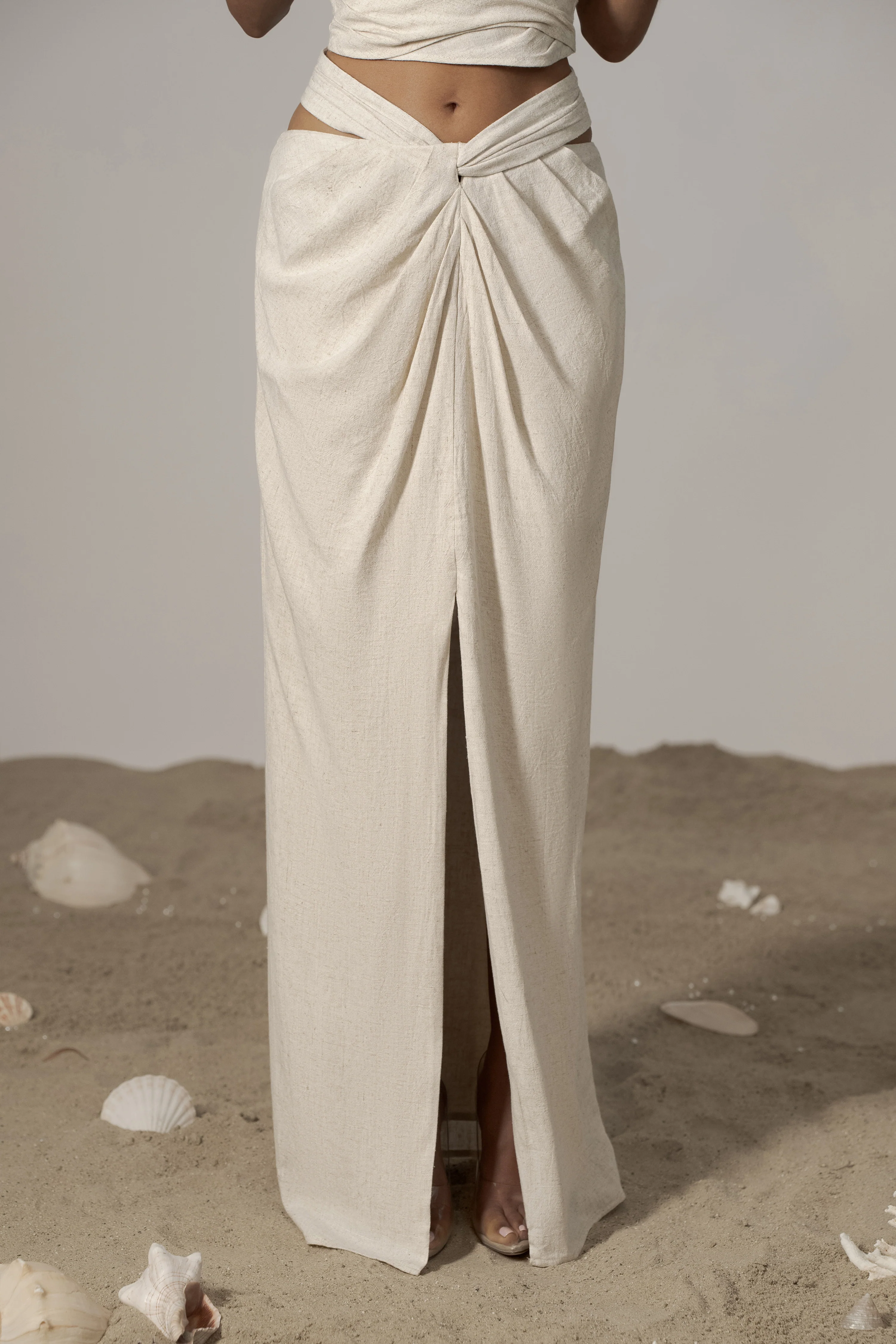 Natural Dreamland Linen Skirt - Image 2