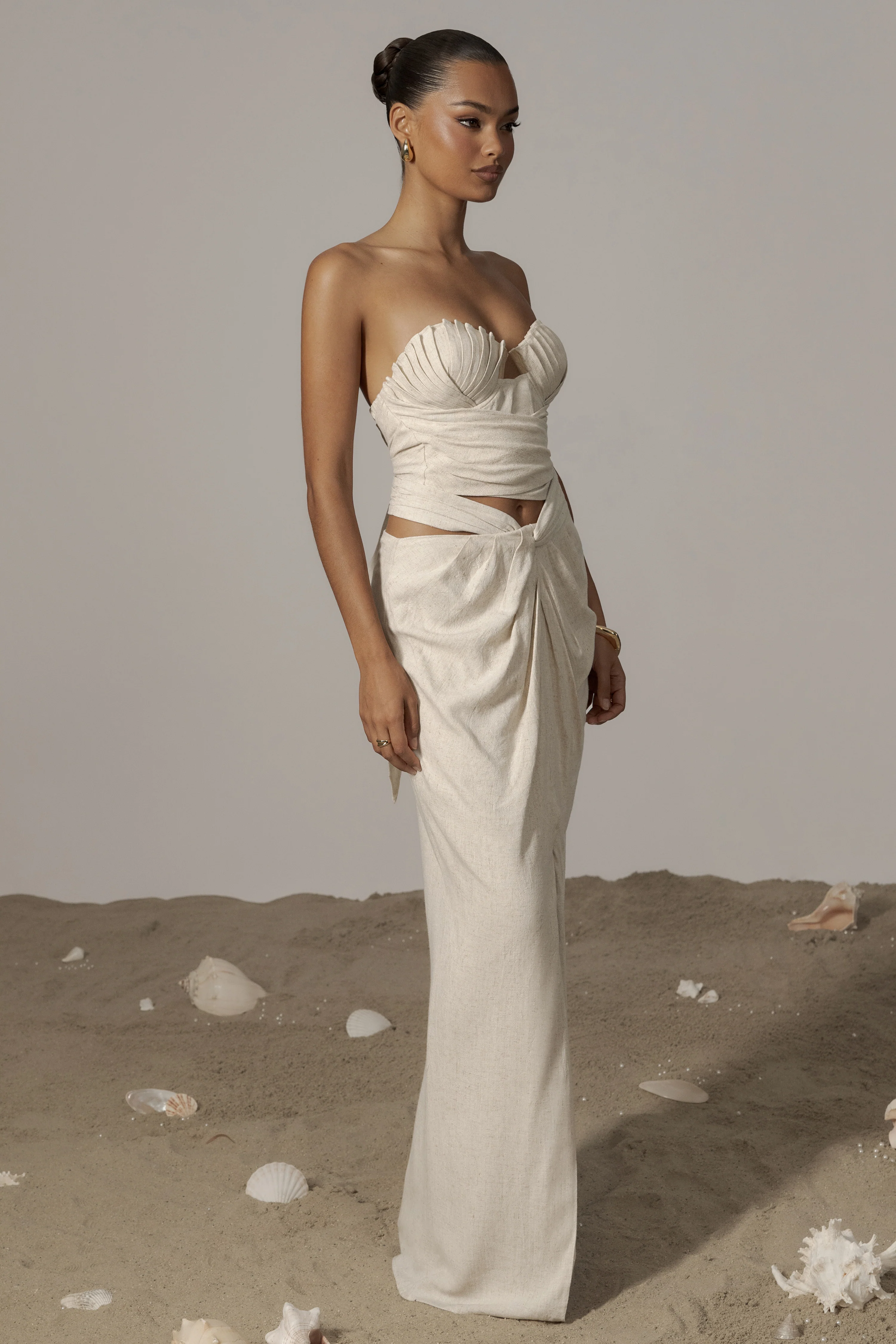 Natural Dreamland Linen Skirt - Image 8