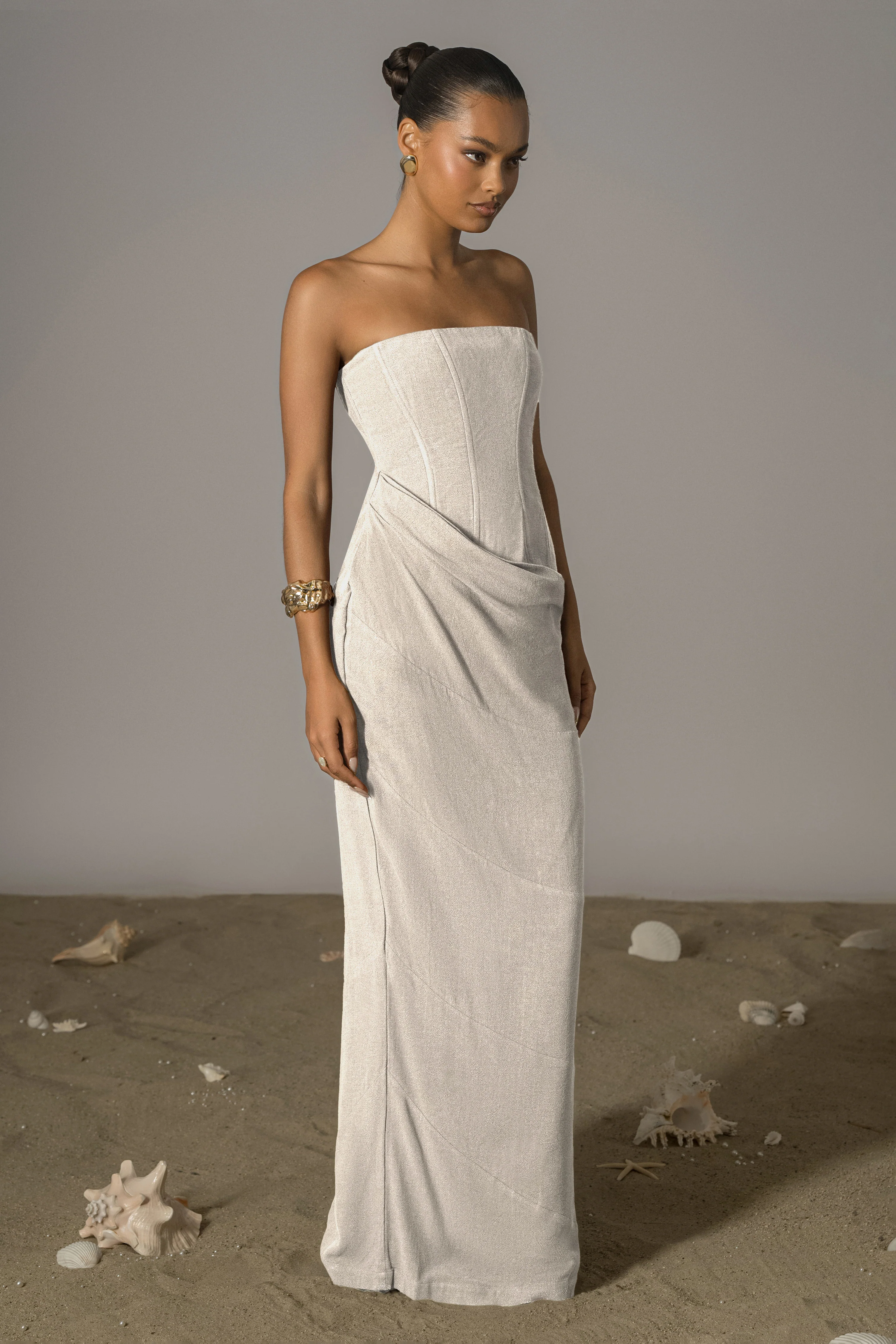 Natural Journey Linen Maxi Dress - Image 7