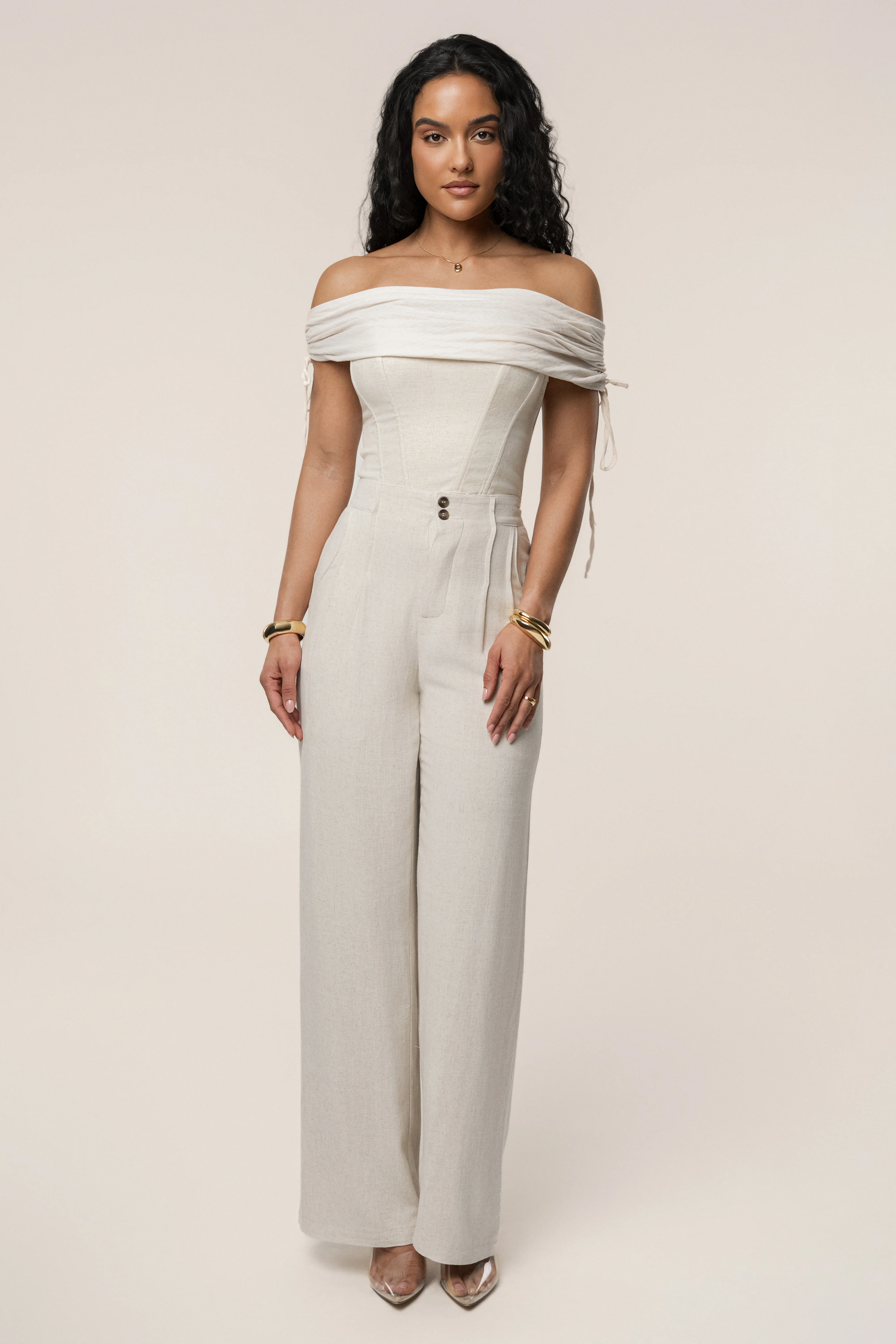 Natural New Obsession Draped Top - Image 12