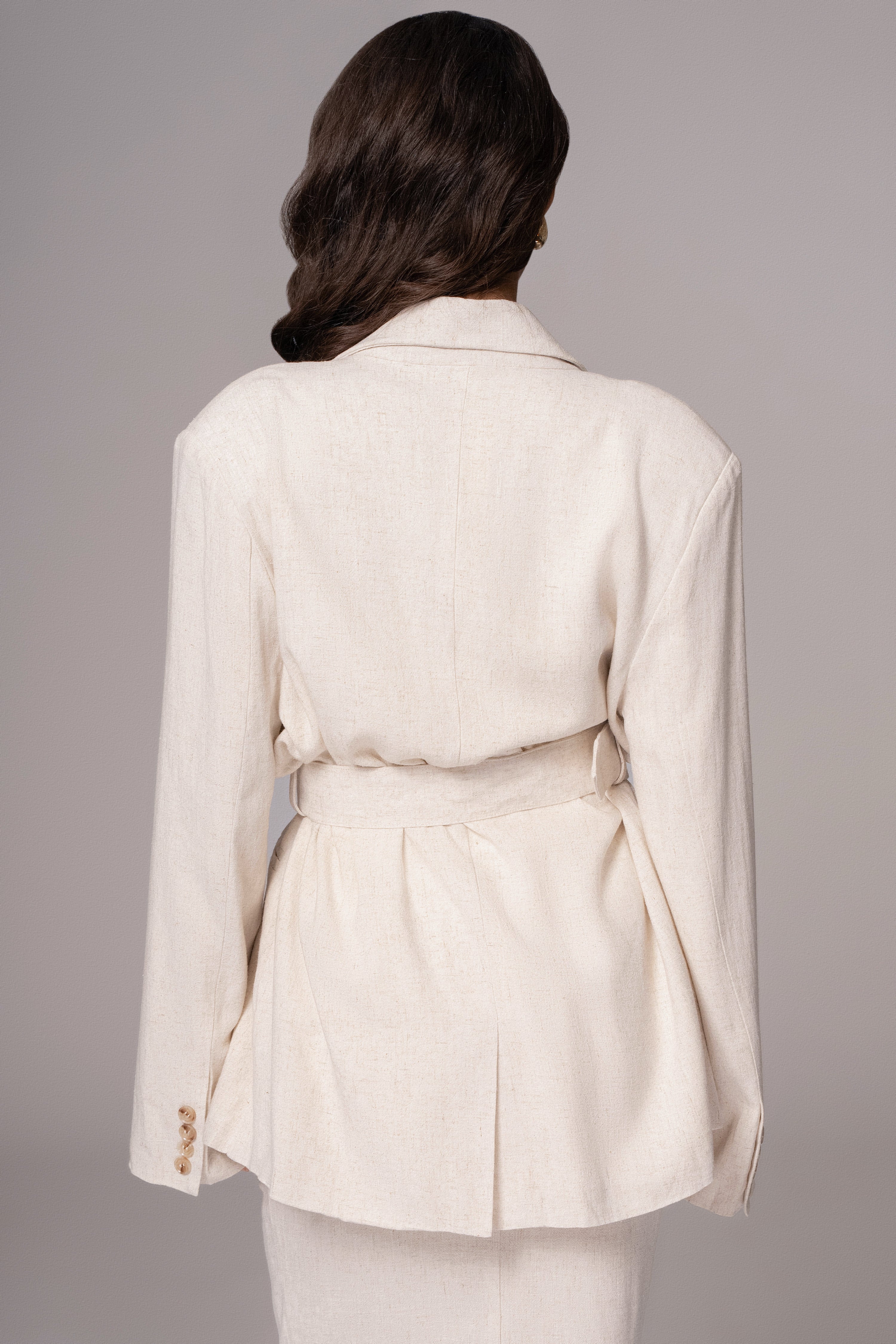 Natural Ocean Breeze Linen Blazer - Image 9