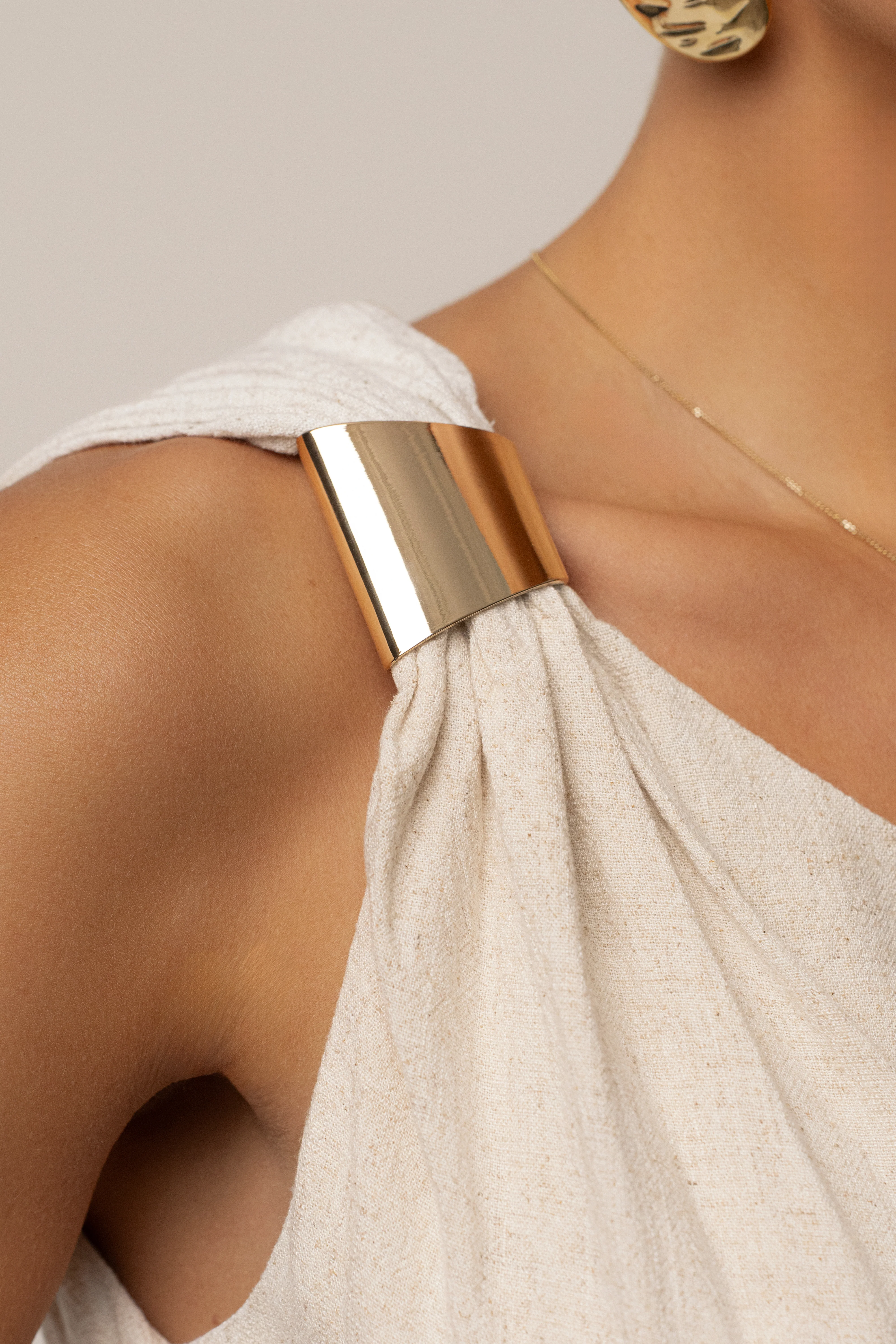 Beige Palmera One Shoulder Top - Image 7