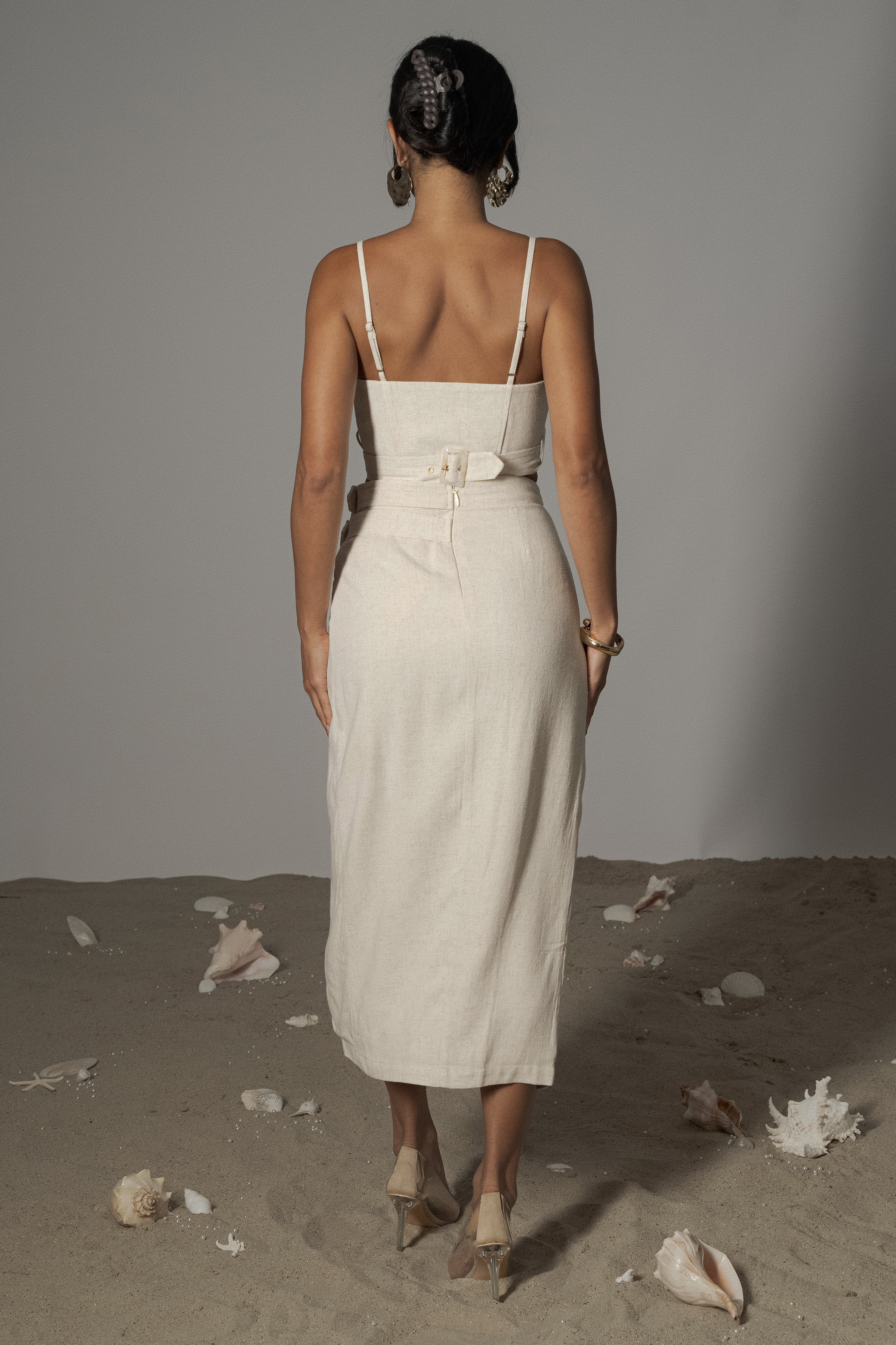 Natural Sunrise Linen Bustier - Image 4