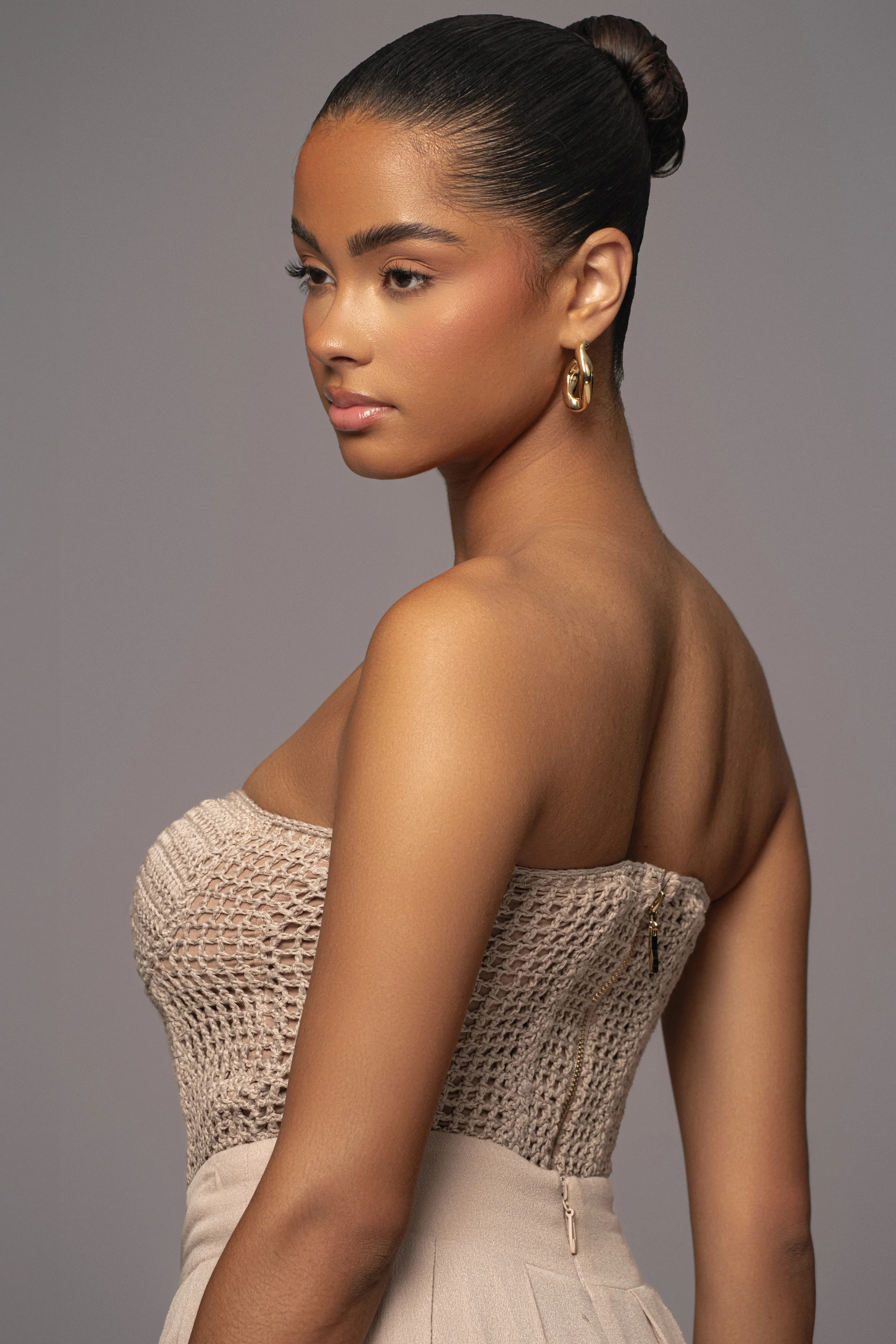 Natural Want It All Crochet Bustier - Image 5