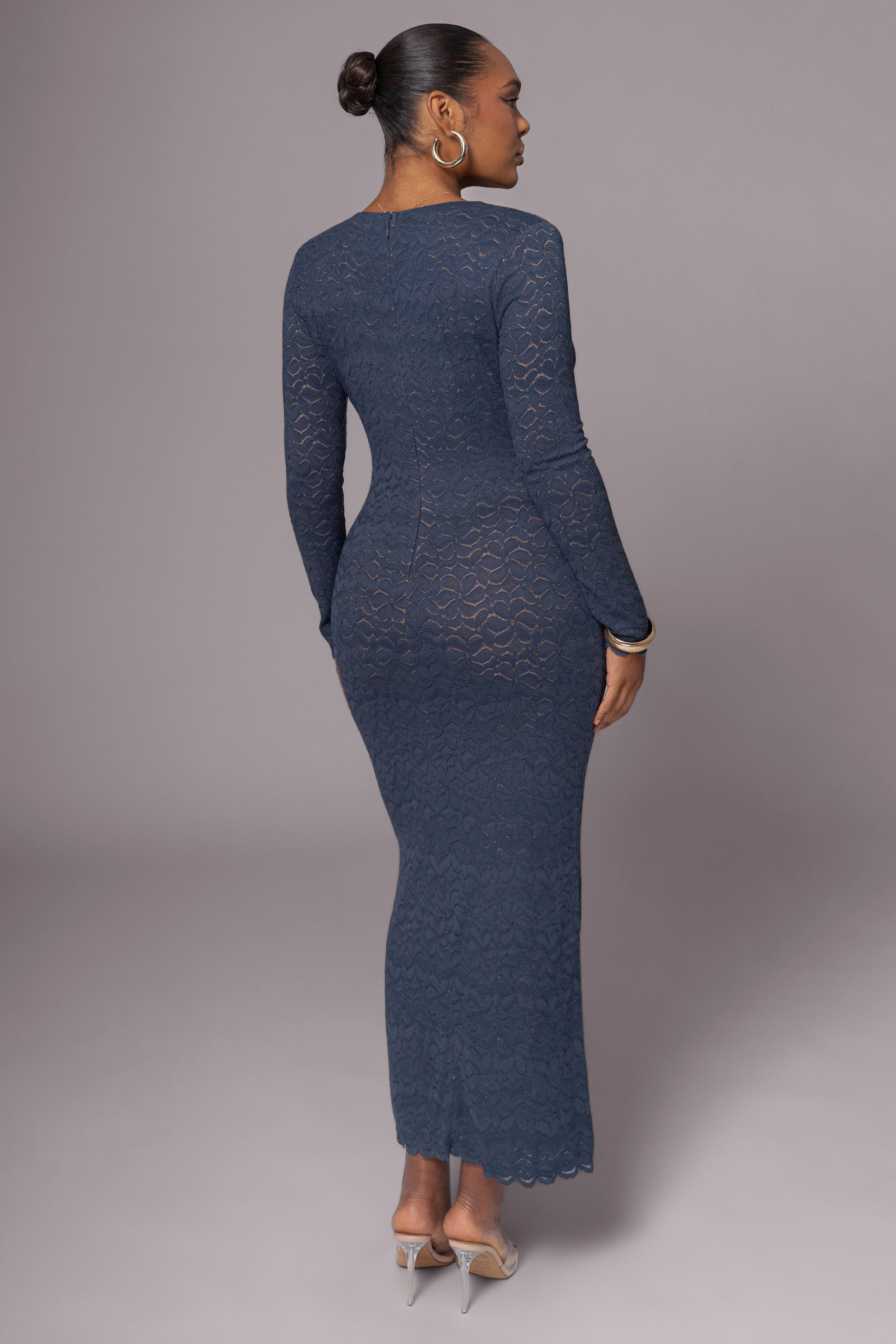 Navy Reunited Maxi Dress - Image 4