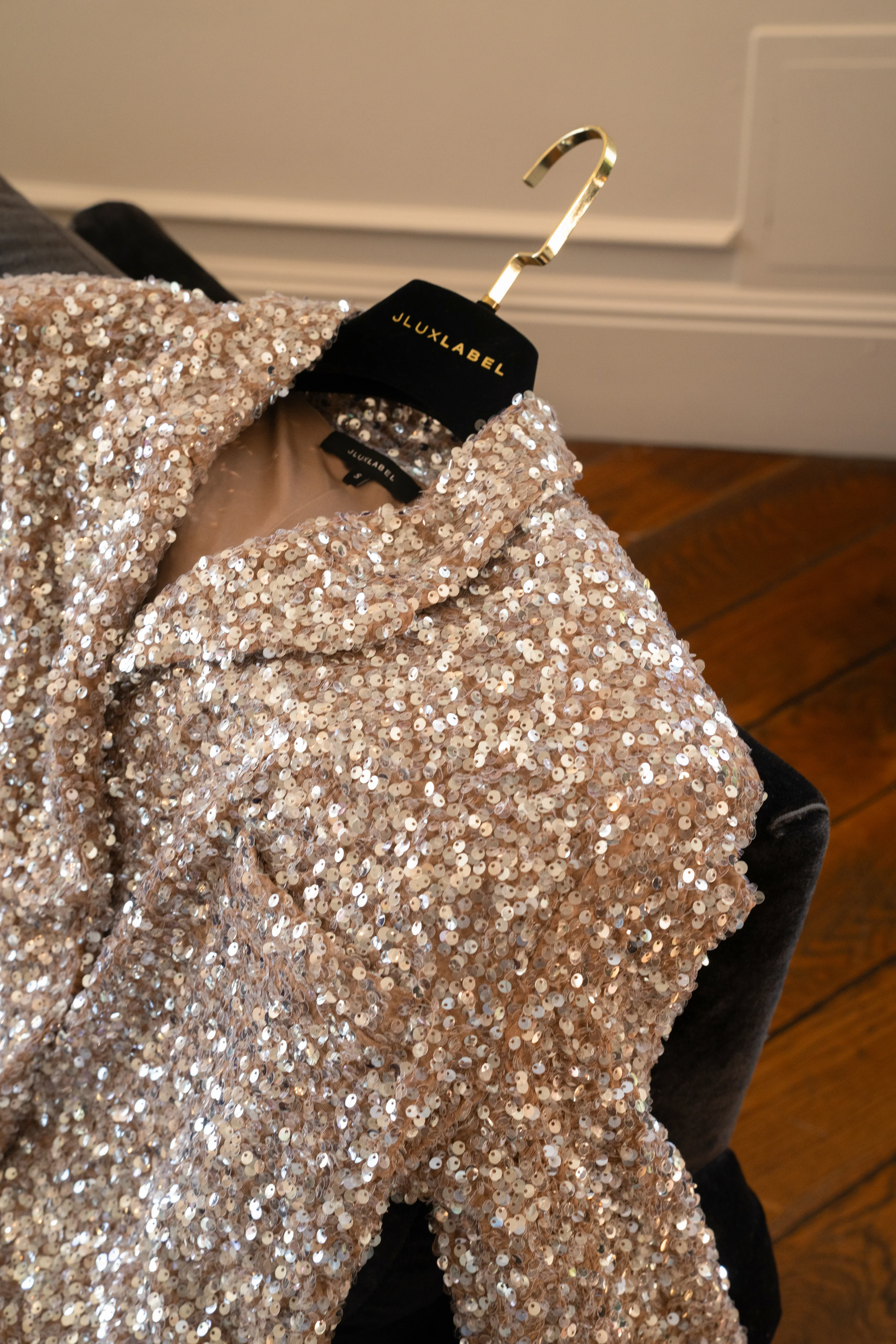 Nixie Sequin Oversized Blazer - Image 7
