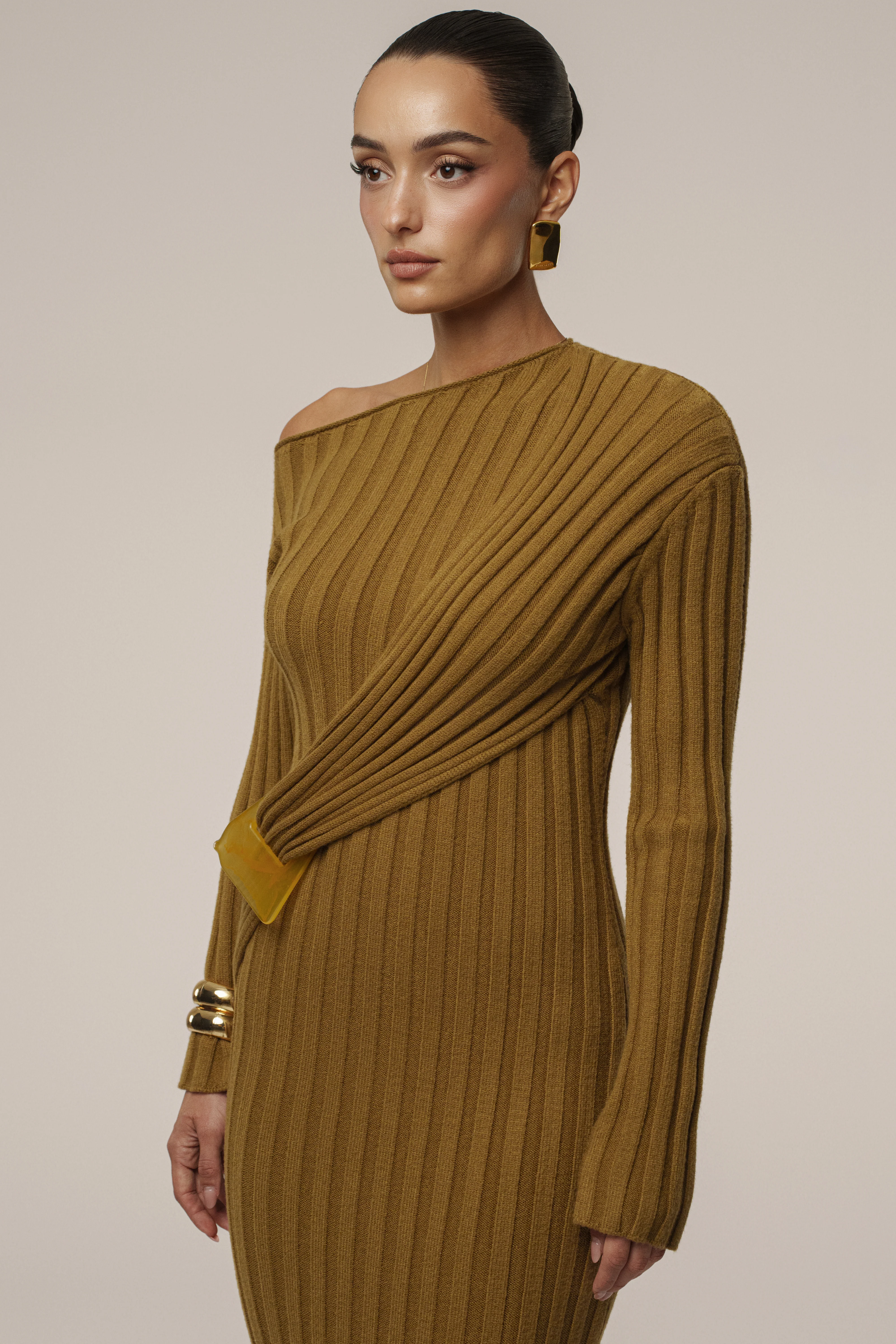 Olive Auttomn Maxi Dress - Image 5