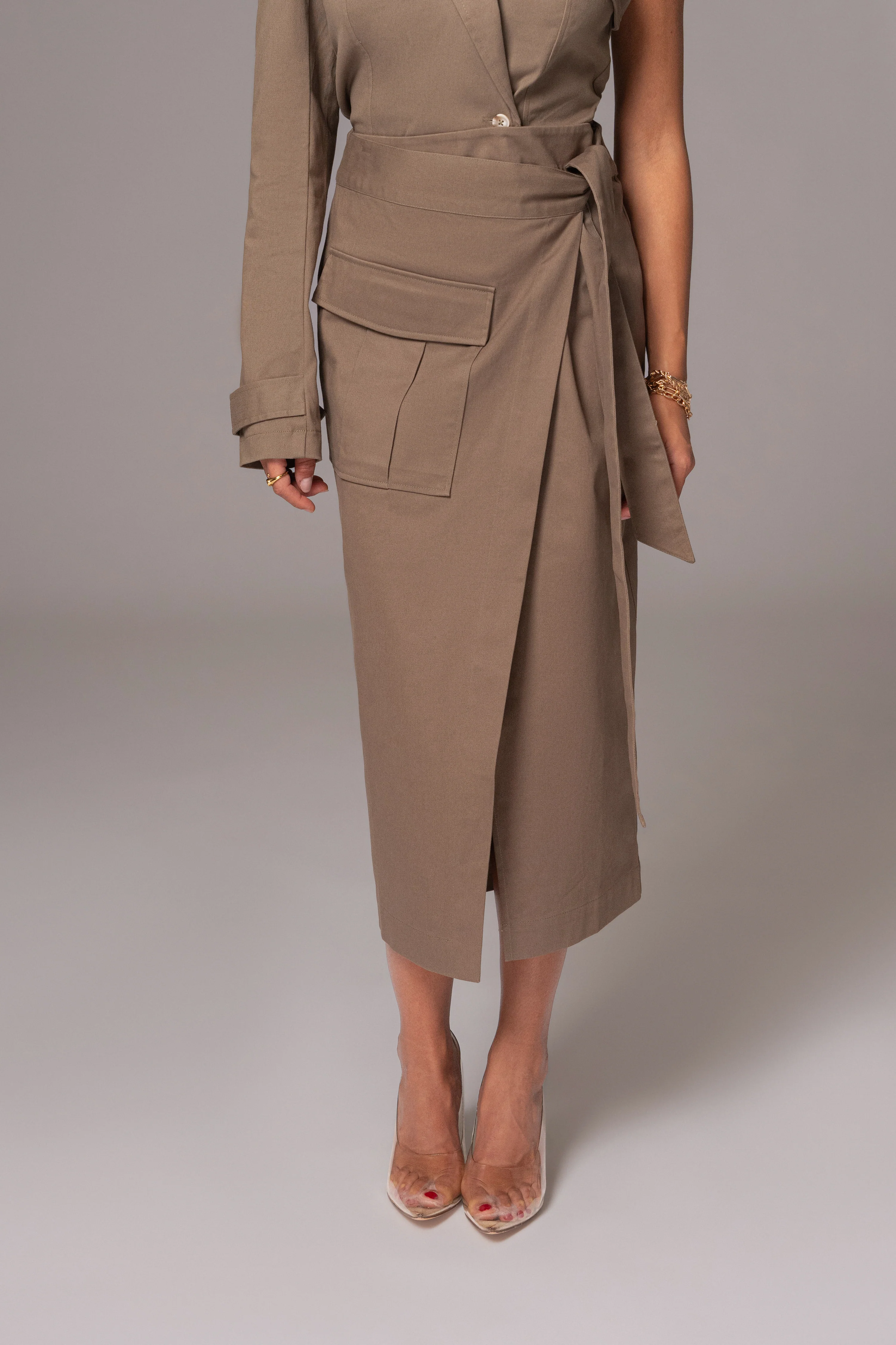 Olive City Life Cargo Skirt - Image 4