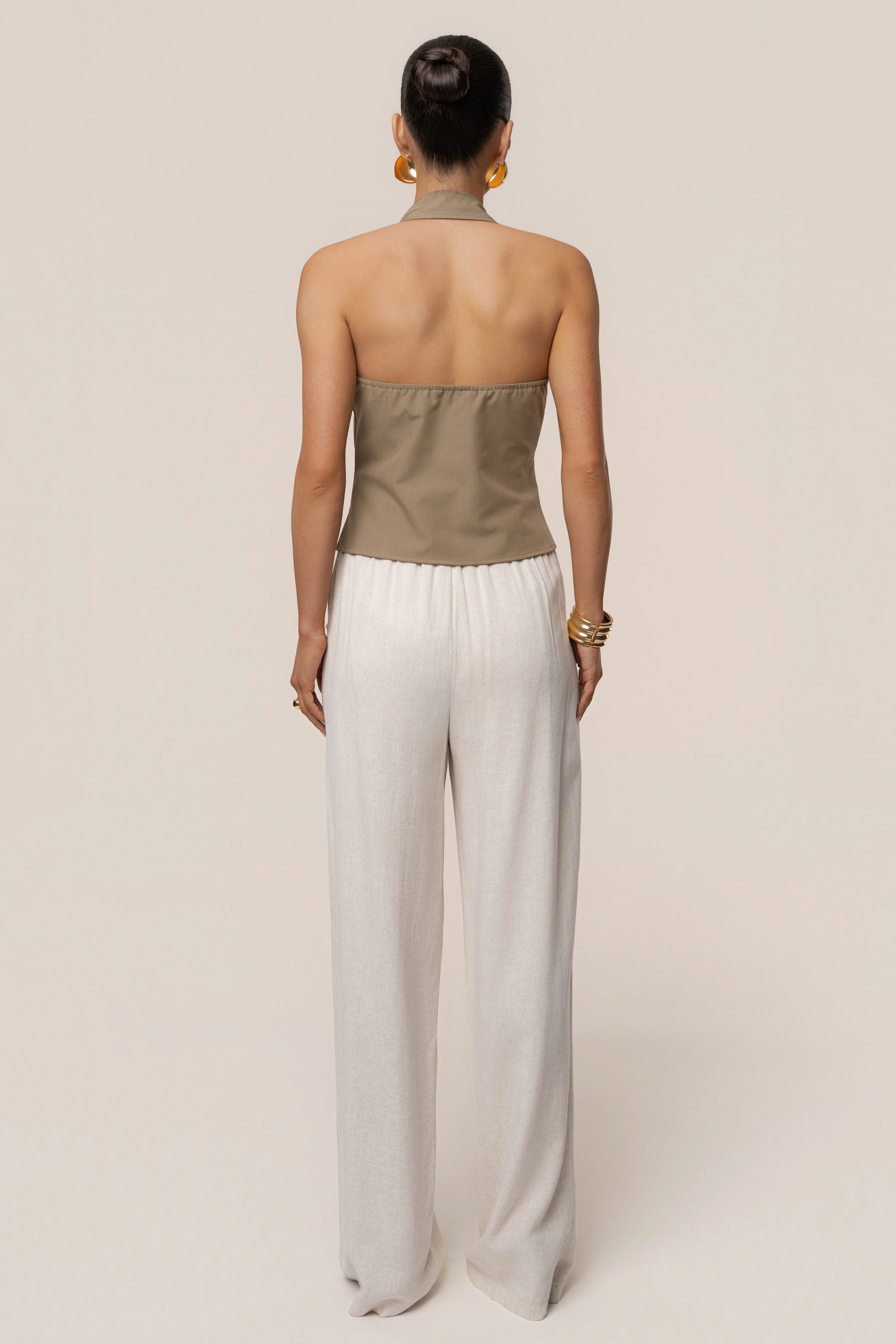 Olive Clean Slate Halter Vest - Image 9