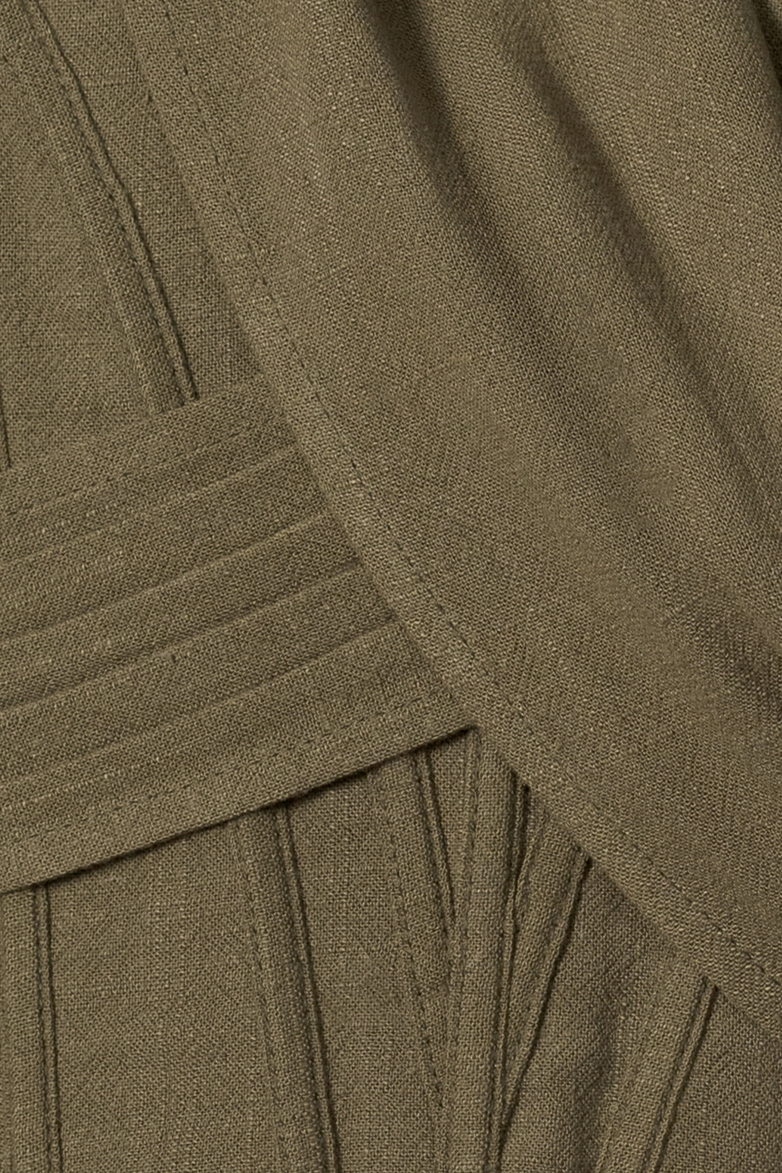 Olive Coastal Bliss Linen Bustier - Image 11
