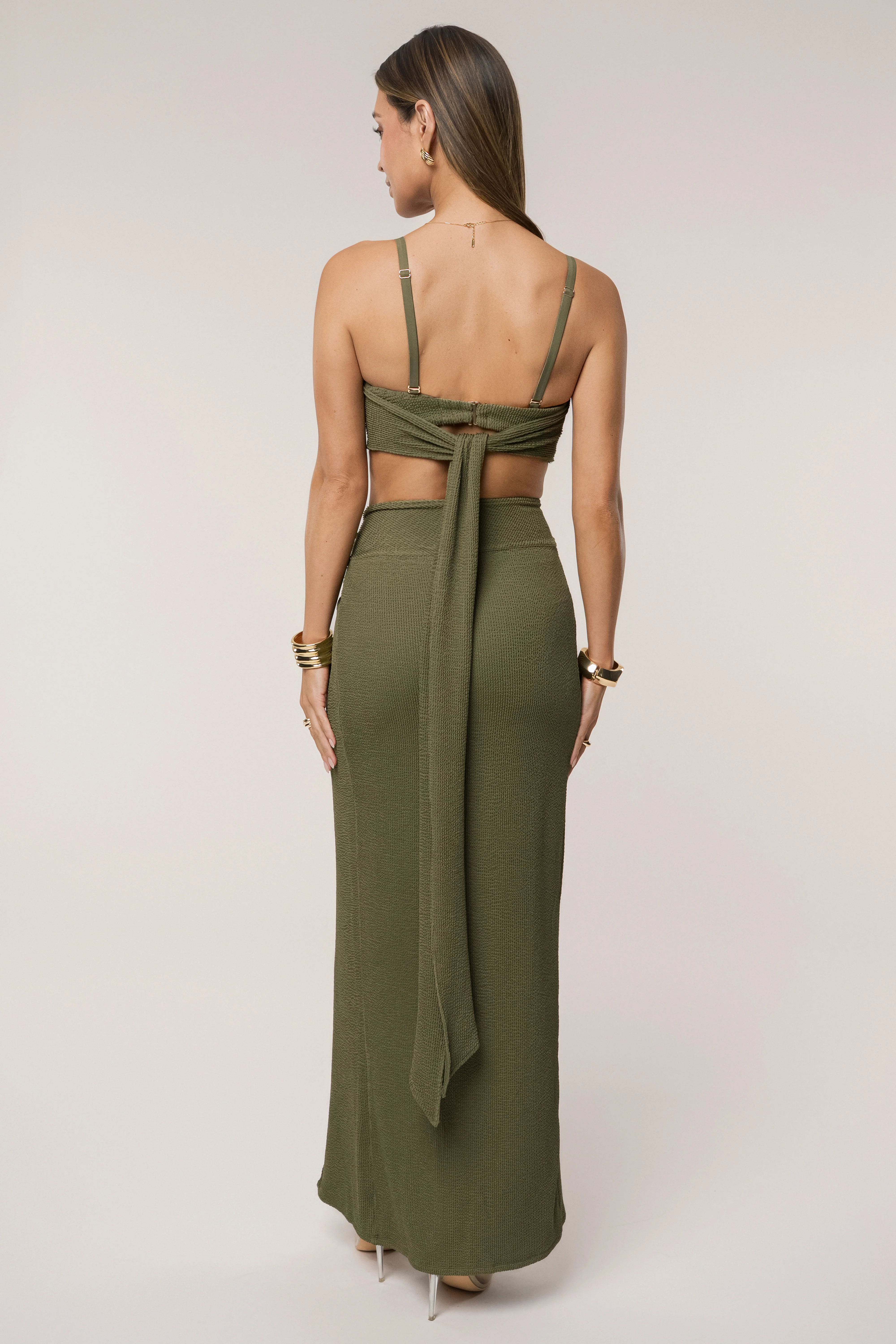 Olive Deidra Draped Skirt Set - Image 10